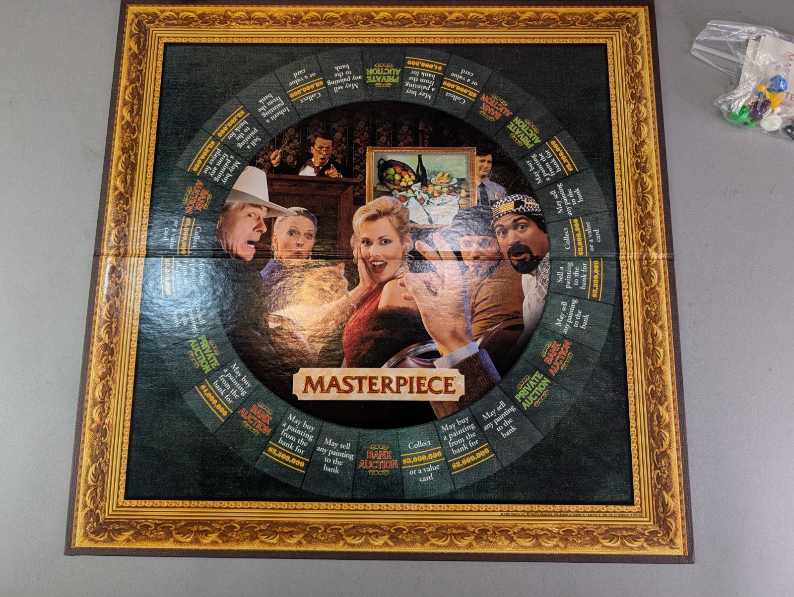 VINTAGE Masterpiece Art Auction Game COMPLETE Parker Brothers 1996 90s