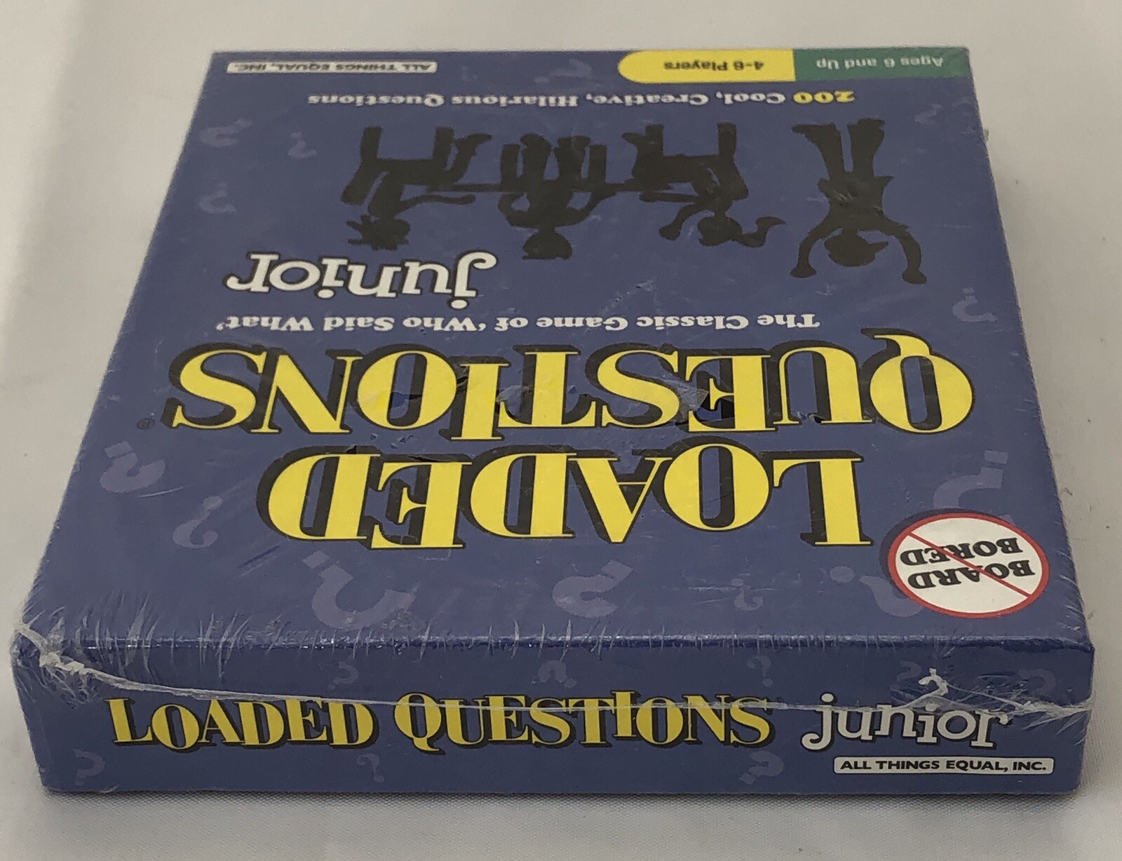 Loaded Questions Junior Card Game Blue No Board Who Said What NEW