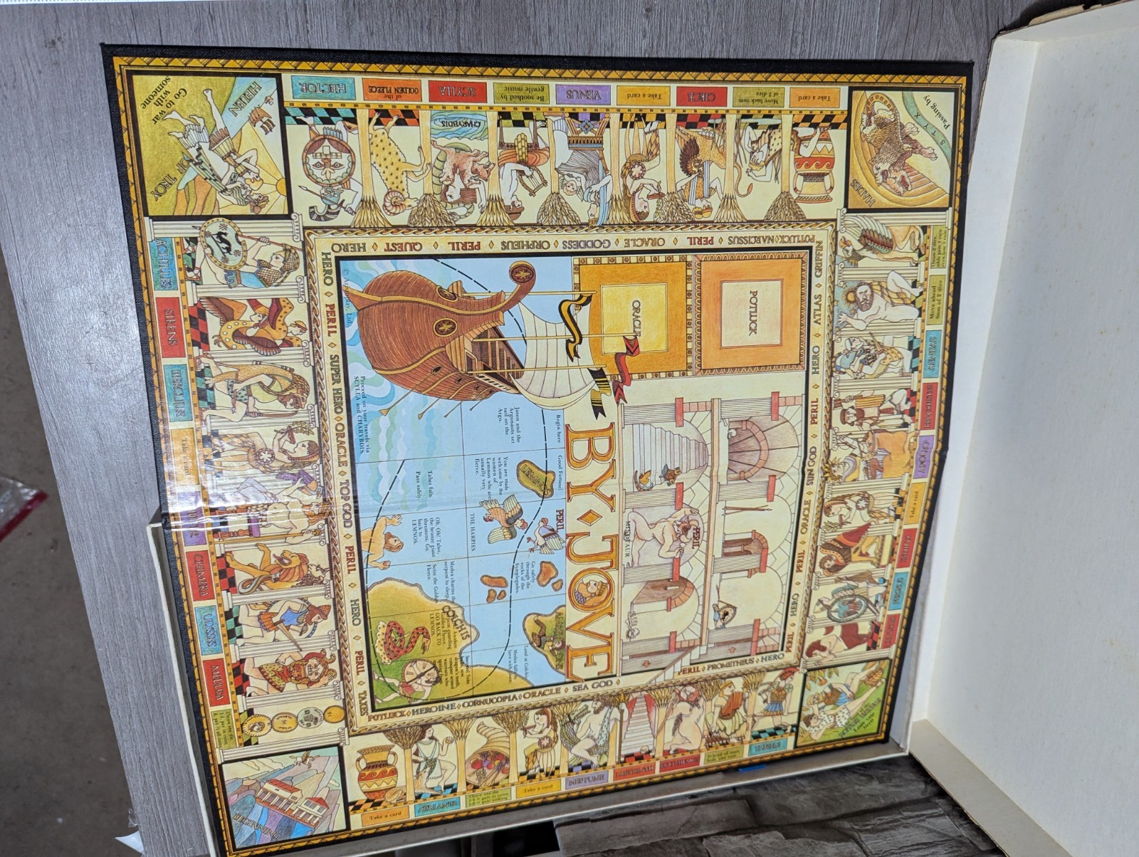 Aristoplay By Jove Board Game Classical Greek Roman Mythology 99% Complete Vtg
