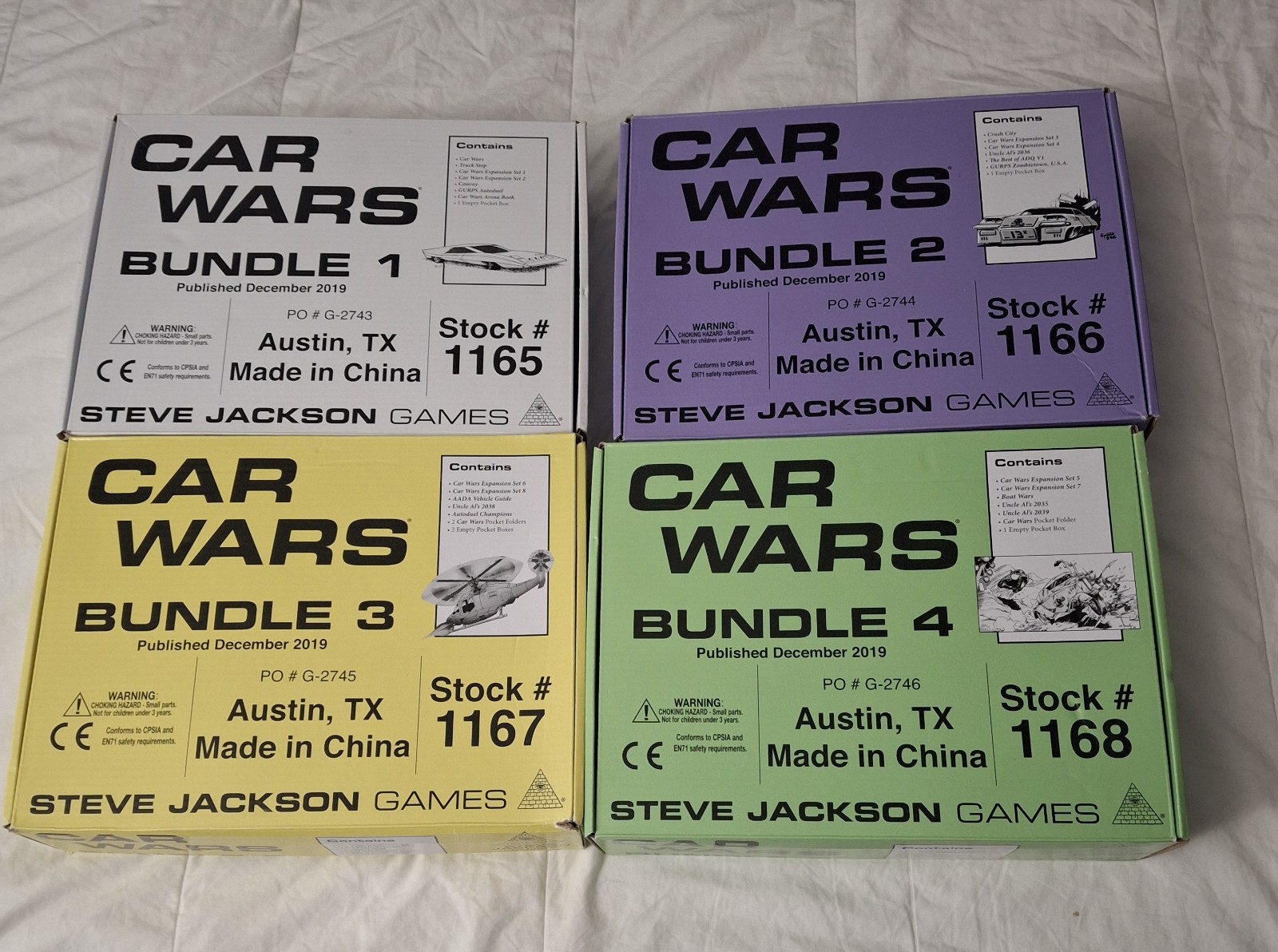 Car Wars Pocket Box Bundles All 4 Steve Jackson Games Kickstarter Complete
