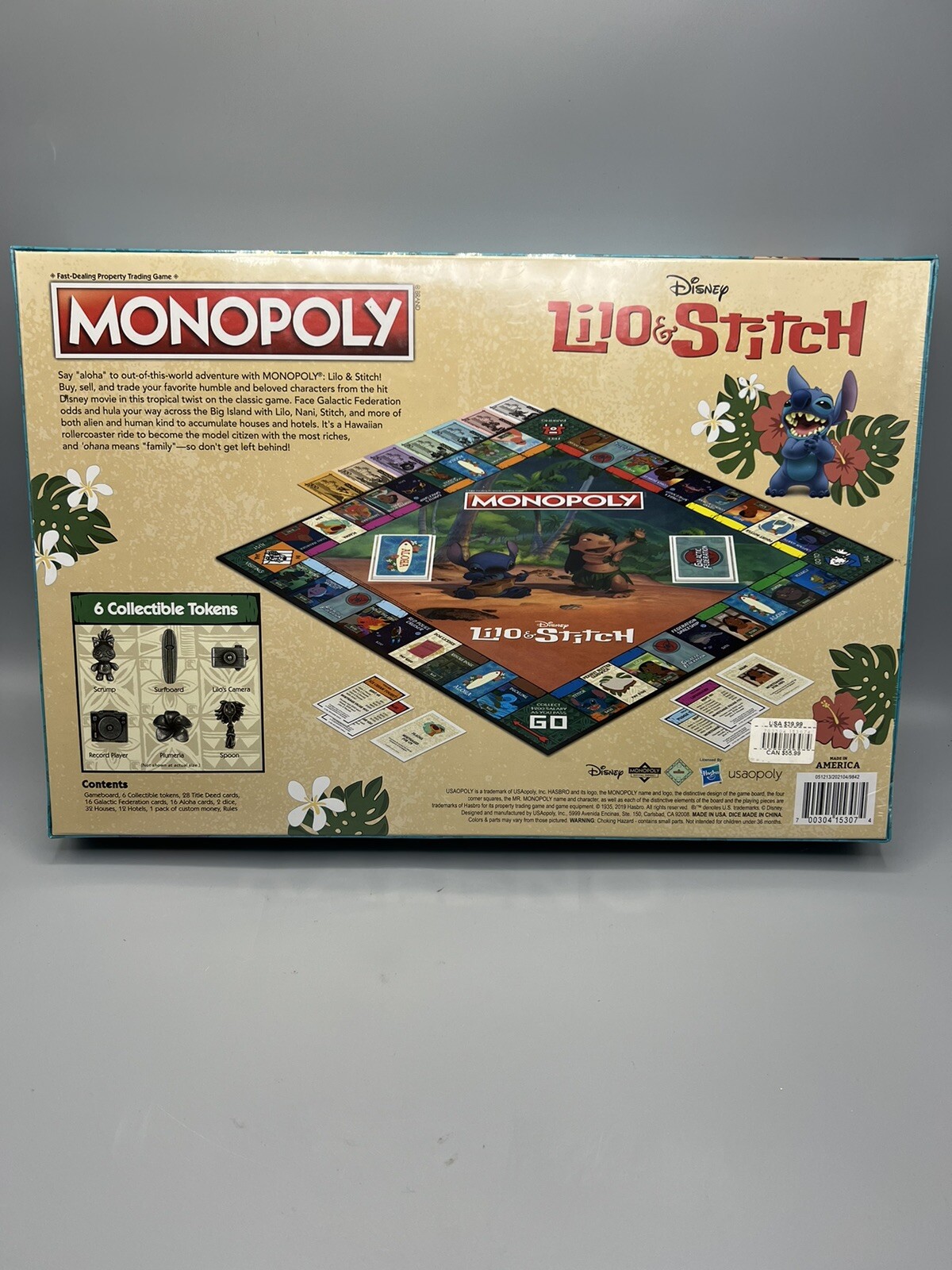 Lilo & Stitch Monopoly Board Game (2019, Hasbro) New Factory Sealed!!!!