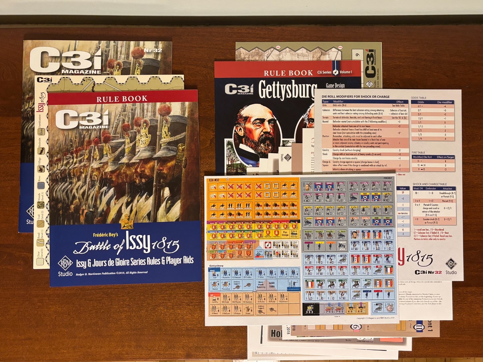C3i Magazine Issues #32 & #33 RBM Studio Gettysburg Waterloo UNPUNCHED