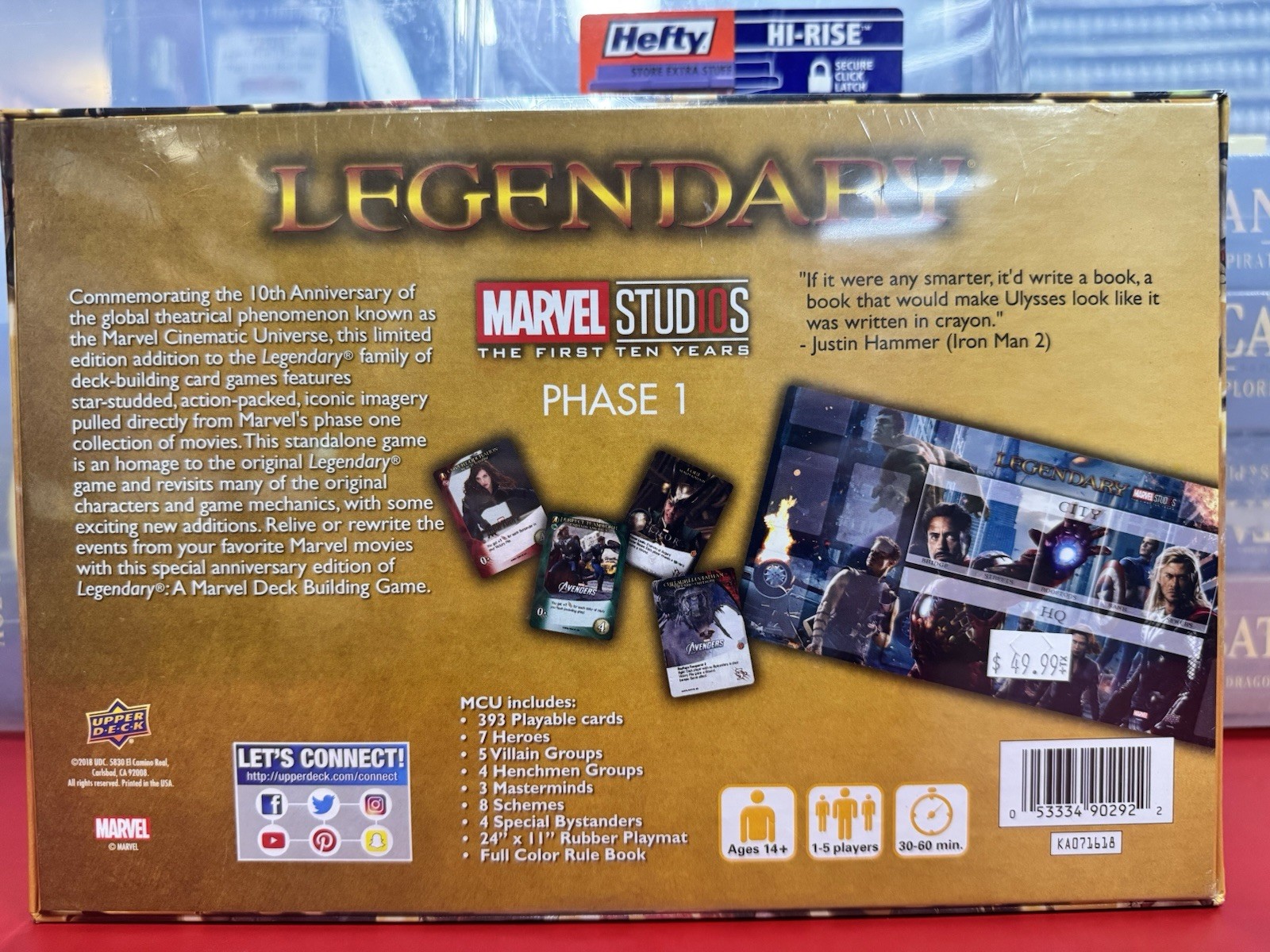 Legendary Marvel Studios MCU First Ten Years Phase 1 – New In Shrink Free Ship
