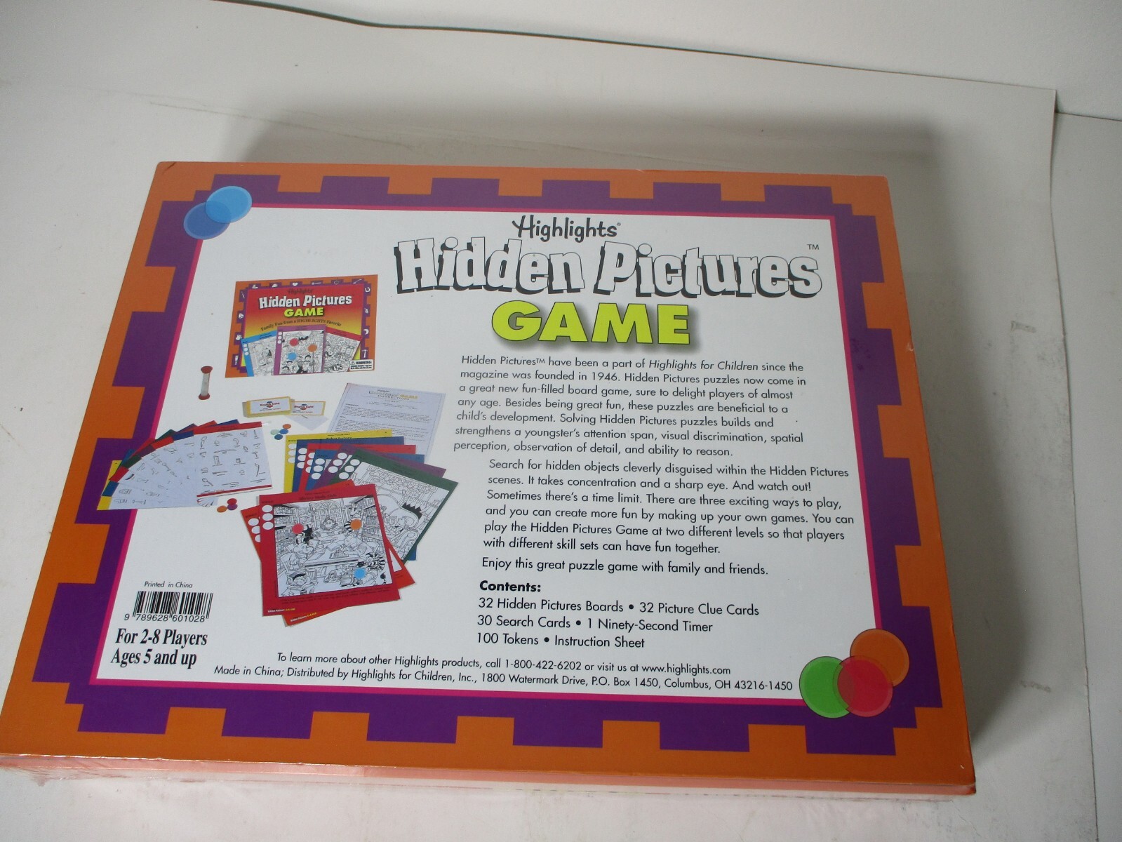 NEW HIGHLIGHTS HIDDEN PICTURES Board GAME Sealed GAME BASED ON MAGAZINE