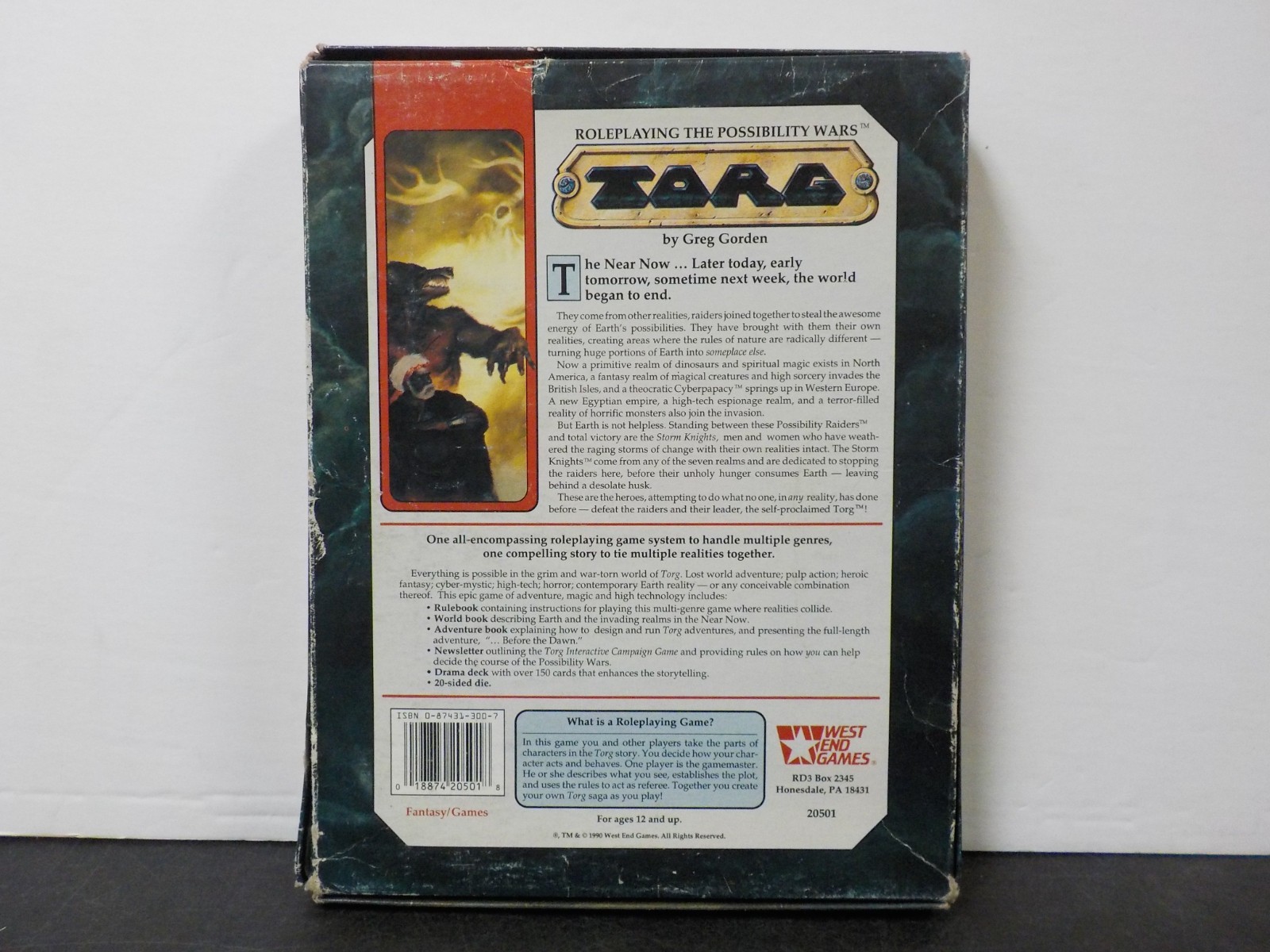 G723 TORG RPG Roleplaying Possibility Wars boxed game set West End Games