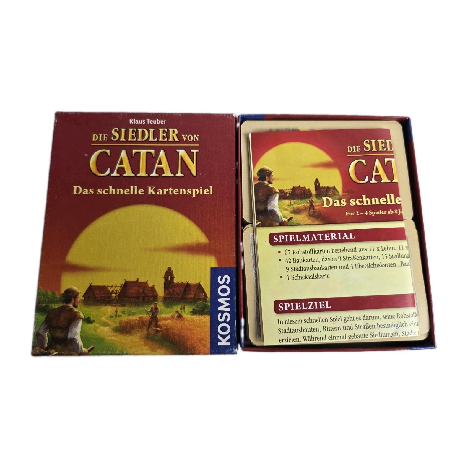 SETTLERS OF CATAN Die Siedler von Catan FAST CARD GAME 2011 GERMAN EDITION 100%