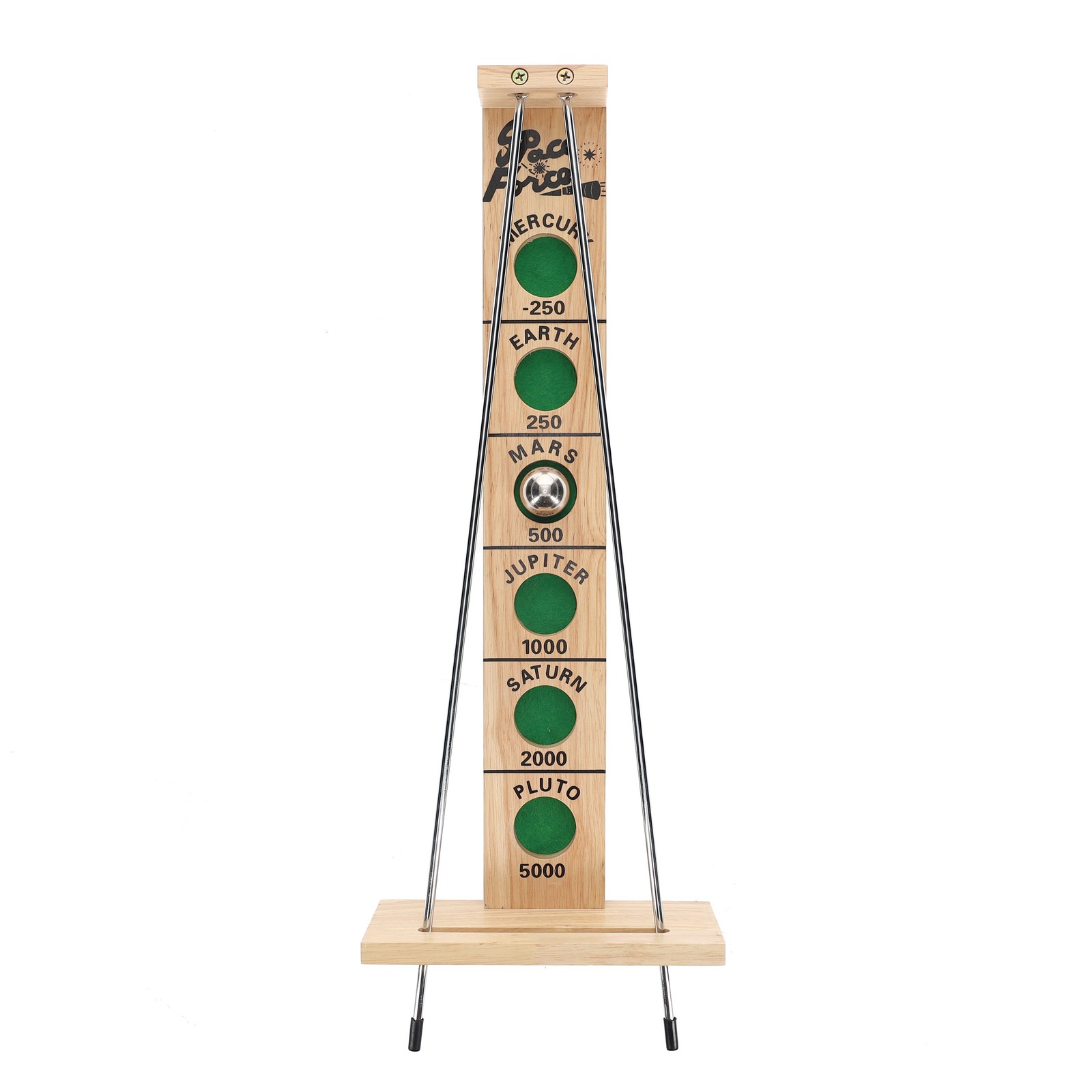 WE Games Shoot The Moon, 1940’s Nostalgia Game, Solid Natural Wood, 18 inches