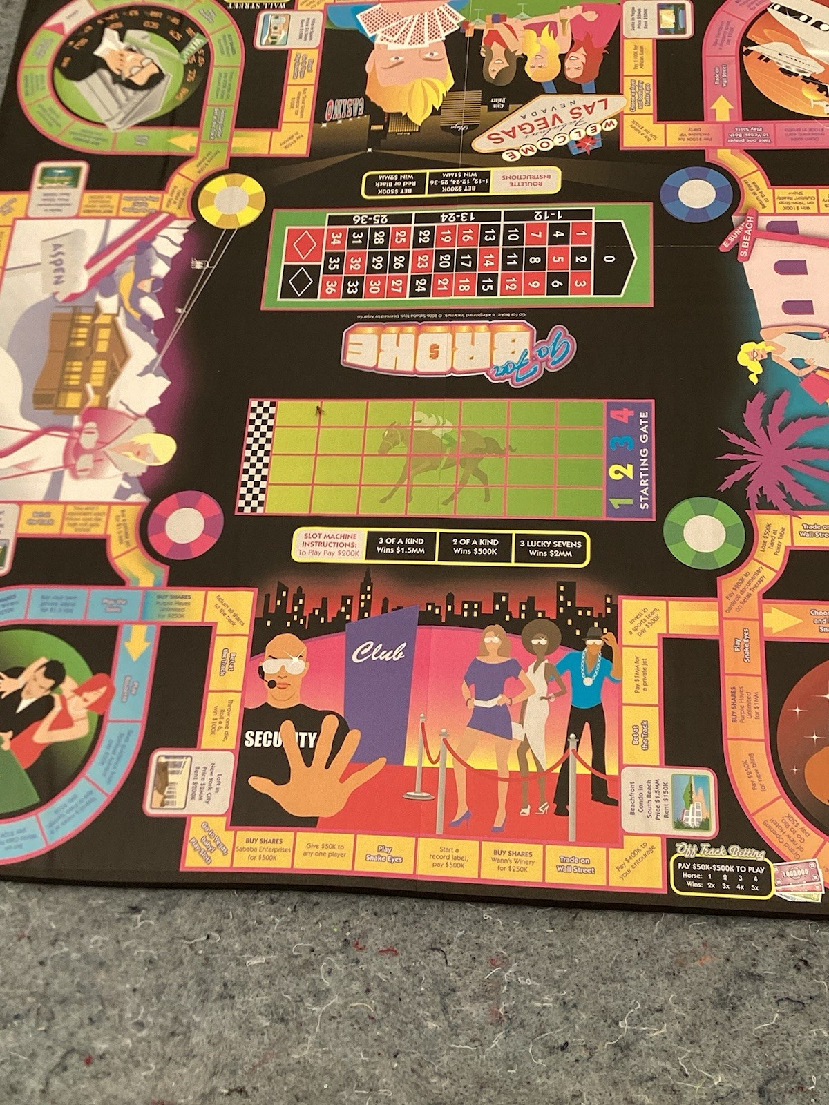 2006 Sababa Toys Go For Broke 19”x19” Game Board Advertising Display *RARE*