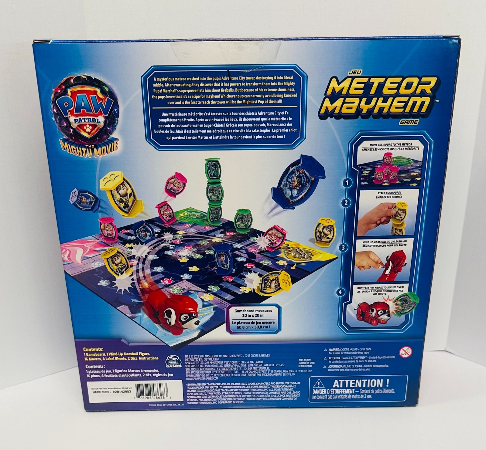 Nickelodeon Spin Master Paw Patrol The Mighty Movie Meteor Mayhem Game NEW