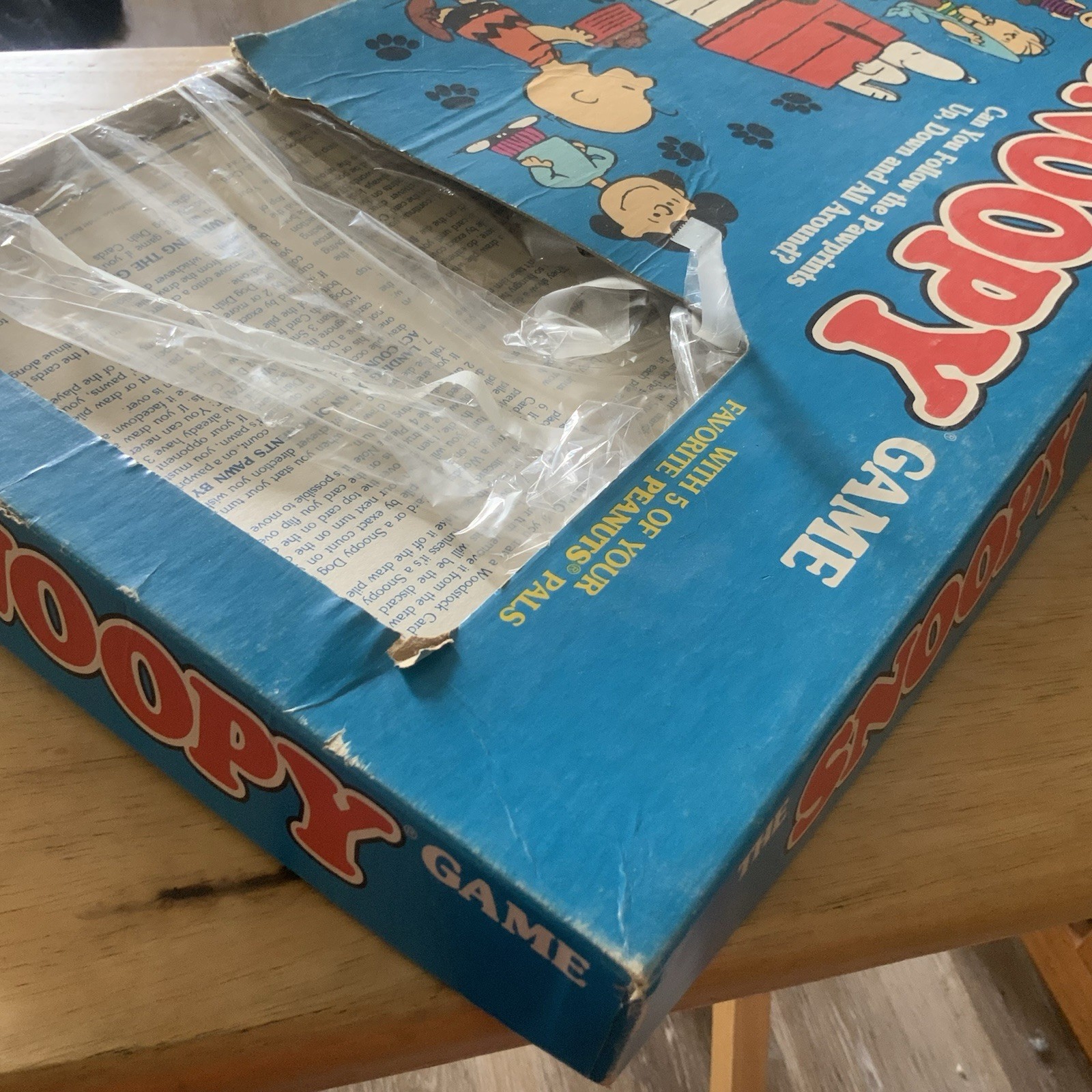 Vintage 1971 Milton Bradley The Snoopy Game Peanuts Board Game 4413 Complete