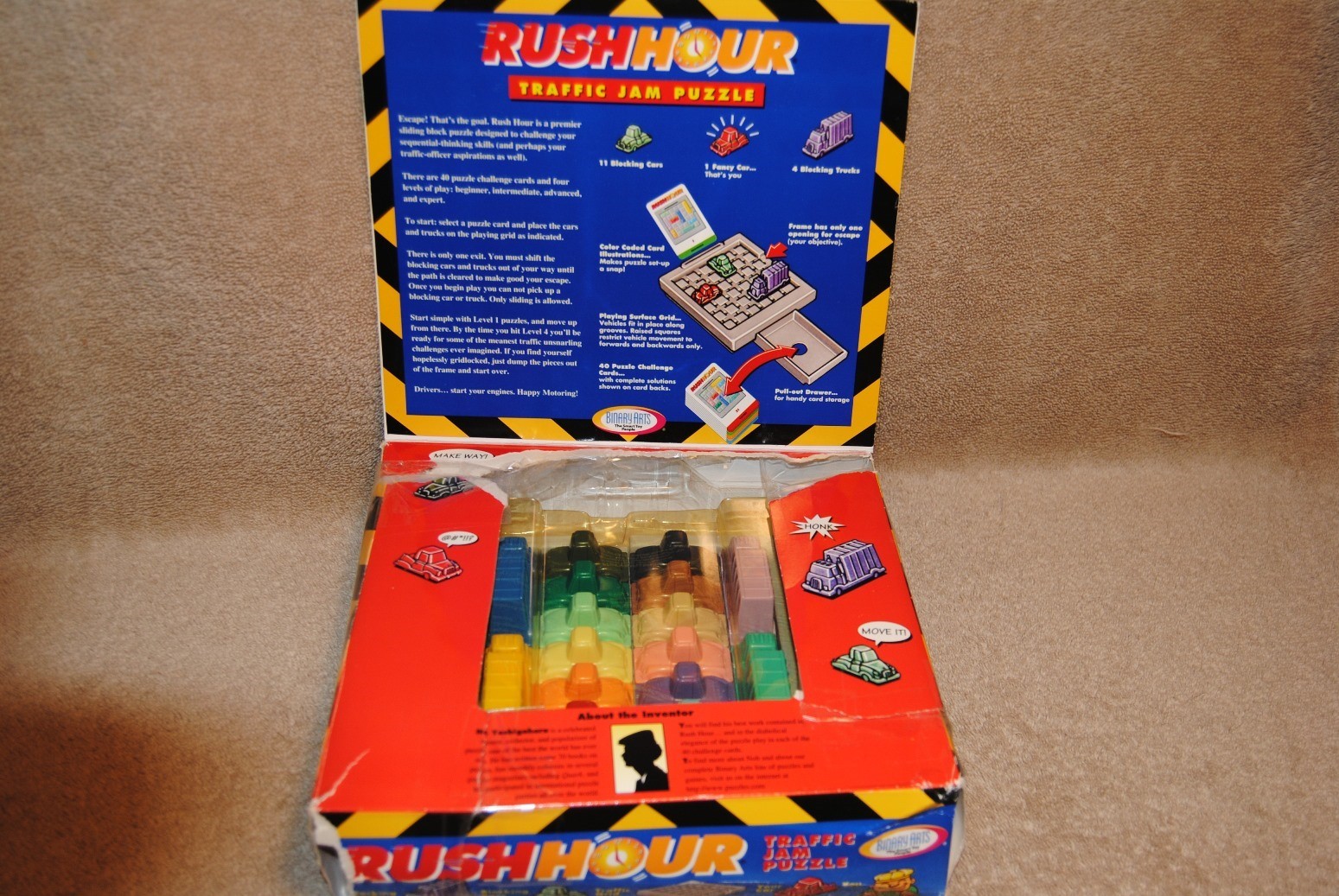 Rush Hour Traffic Jam Puzzle Game Complete 1996 Binary Arts