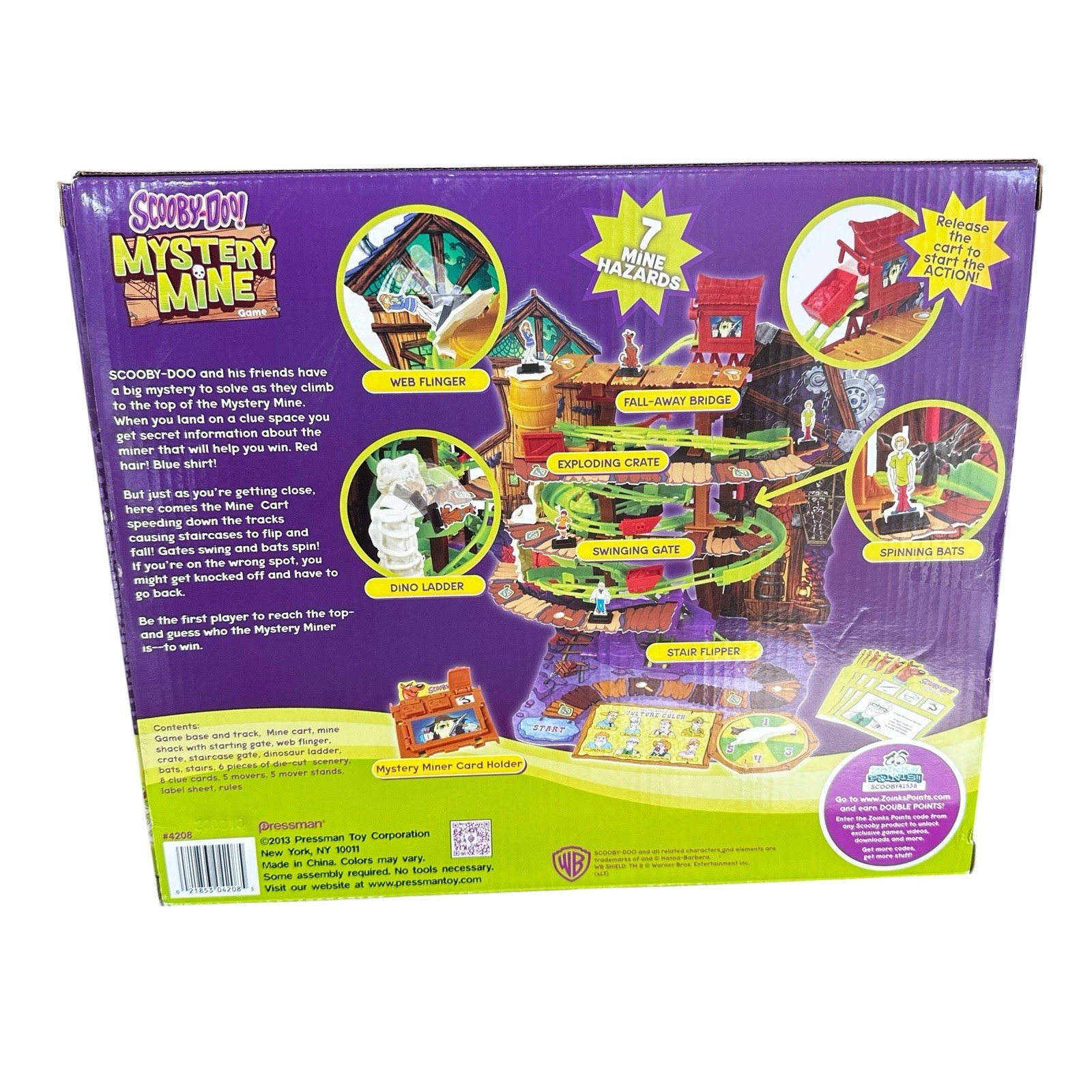 Scooby Doo 2013 Pressman Mystery Mine Board Game 100% COMPLETE ! Retired ! NEW