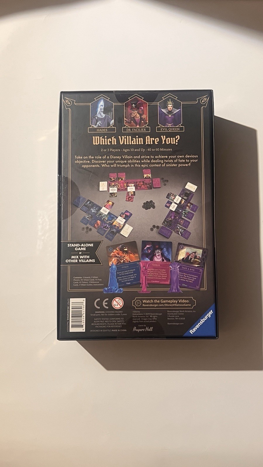 Disney Villainous Board Game Wicked to the Core – Purple Box New Unopened Sealed