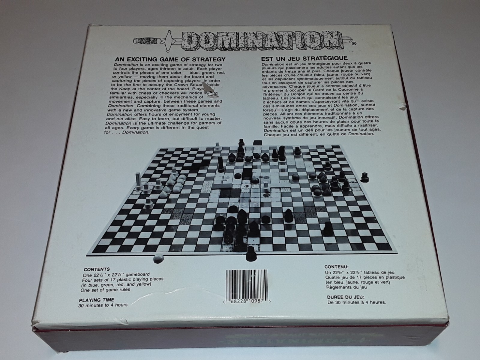 Domination-Game Players board game COMPLETE abstract strategy Gander Games 1986