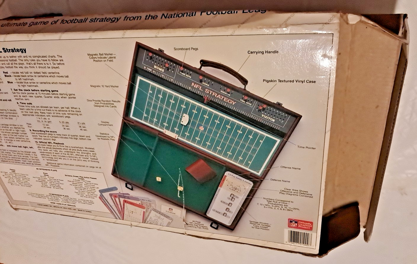 VTG NFL Strategy Football Briefcase Edition 1987 Tudor Games E20F