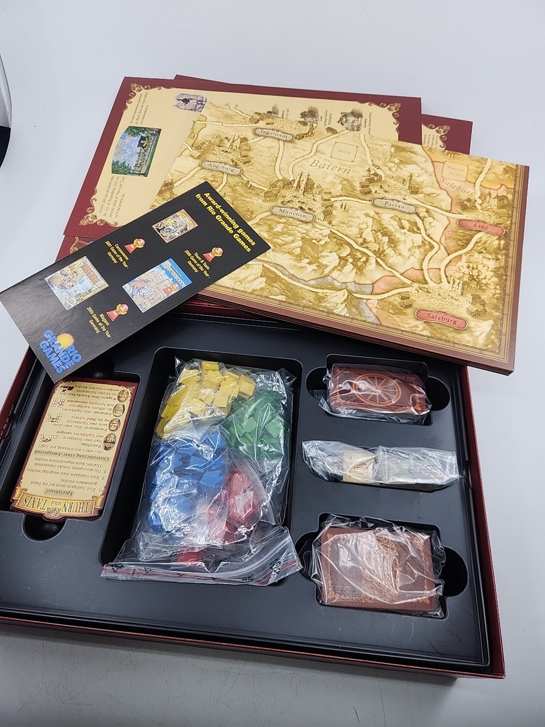 Thurn and Taxis Rio Grande Games Board Game Complete Open Box Unplayed