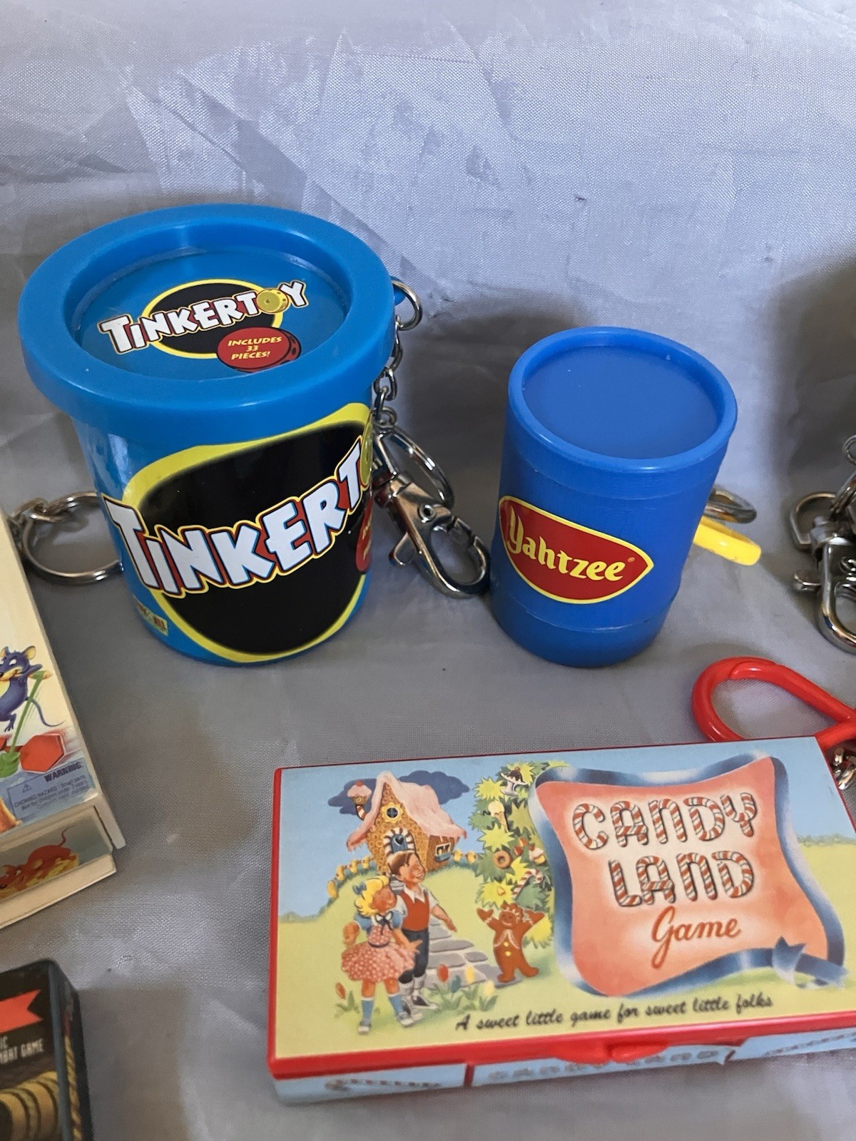 Vintage 1990’s – 2000’s MINI GAME KEYCHAIN LOT of 19 – Some Missing Pieces Y2K
