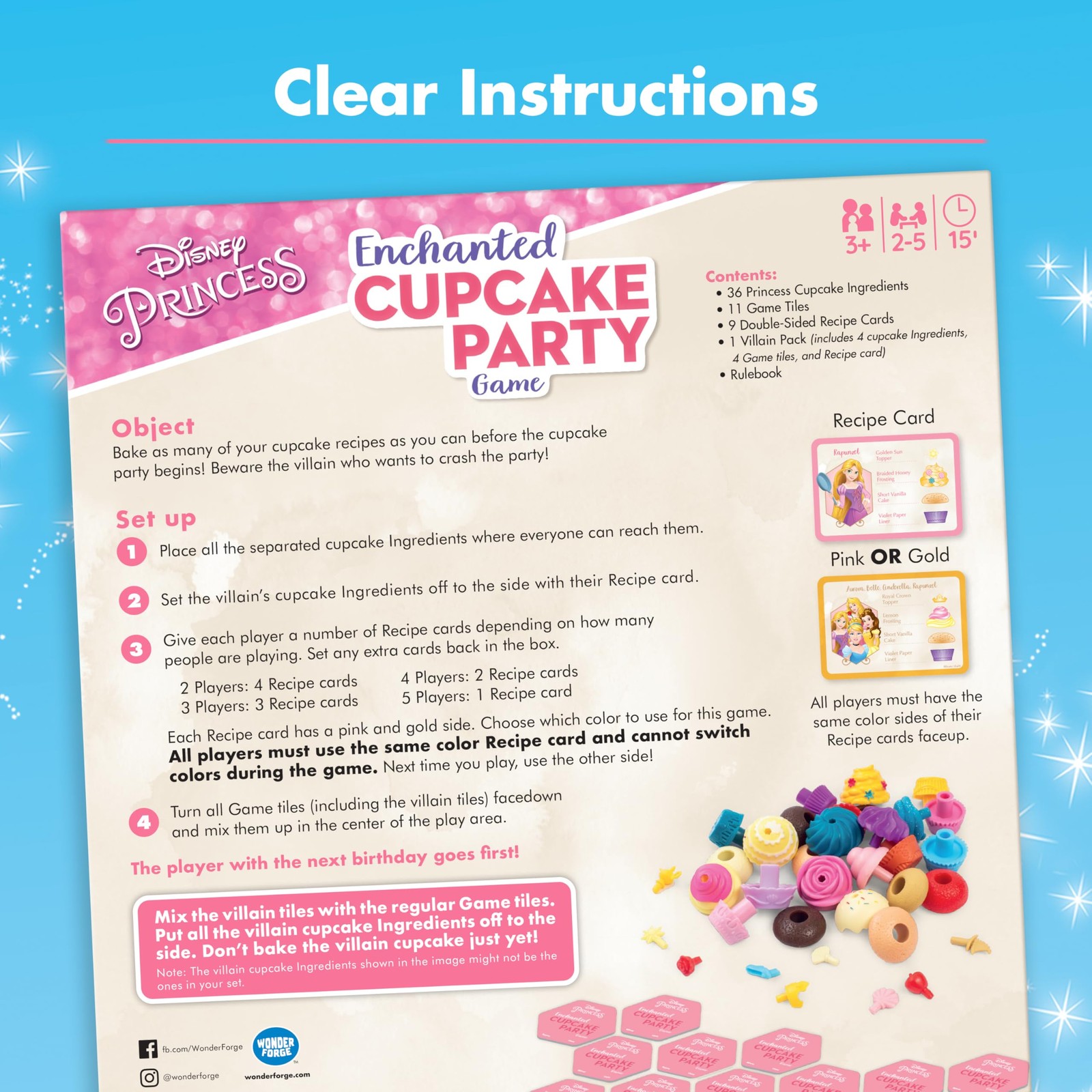 Disney Princess Enchanted Cupcake Party Game – Exciting Matching Game | Fun f…
