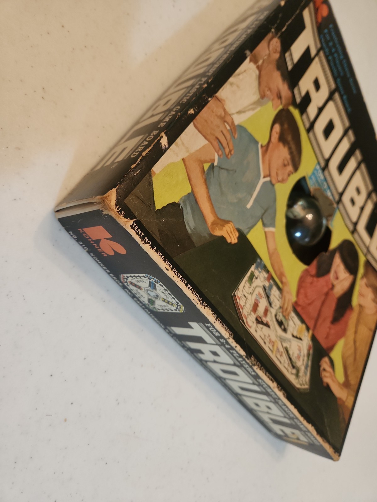 Trouble (1965) Kohner Bros • COMPLETE • Pop‑O‑Matic • Vintage Board Game