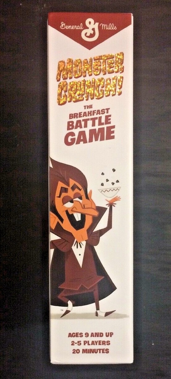 General Mills Cereal Monster Crunch! Breakfast Battle Game Boo Berry + Ad Icons