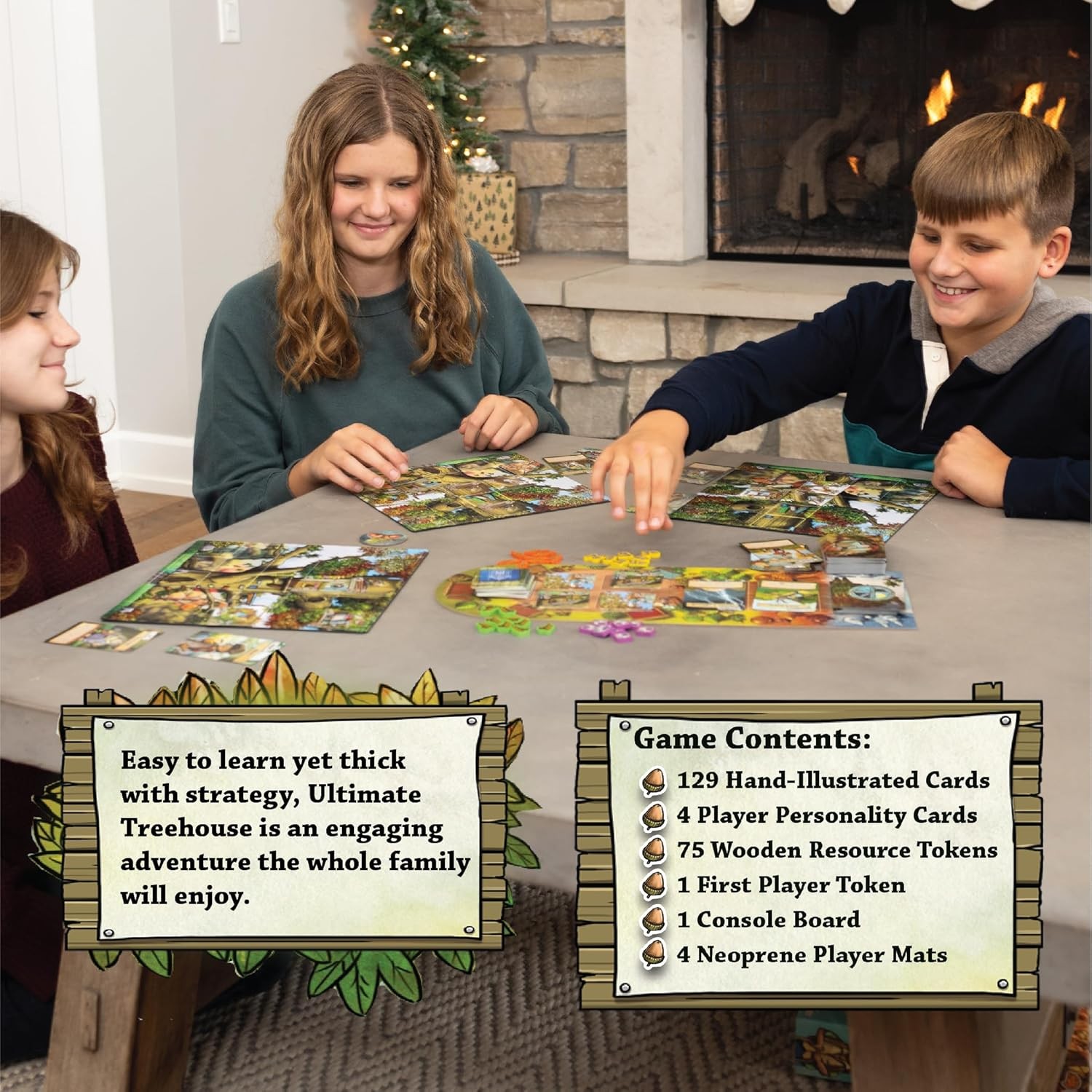 Ultimate Treehouse Board Game Fat Brain Toys Deluxe Family Strategy Game New