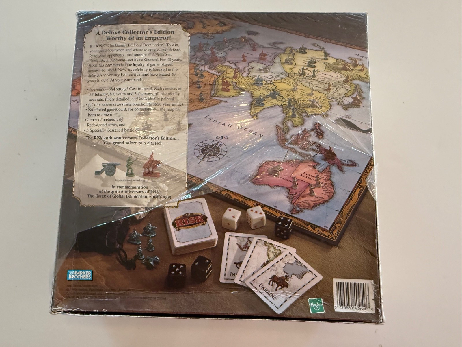Risk 40th Anniversary Collector’s Edition Board Game Hasbro New Factory Sealed