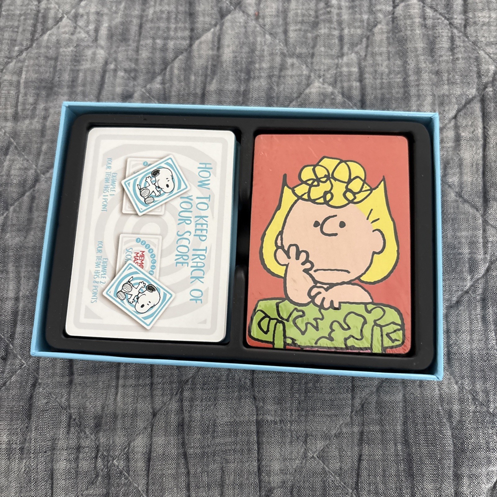 Peanuts Memory Master Card Game New In Box Snoopy Charlie Brown Woodstock