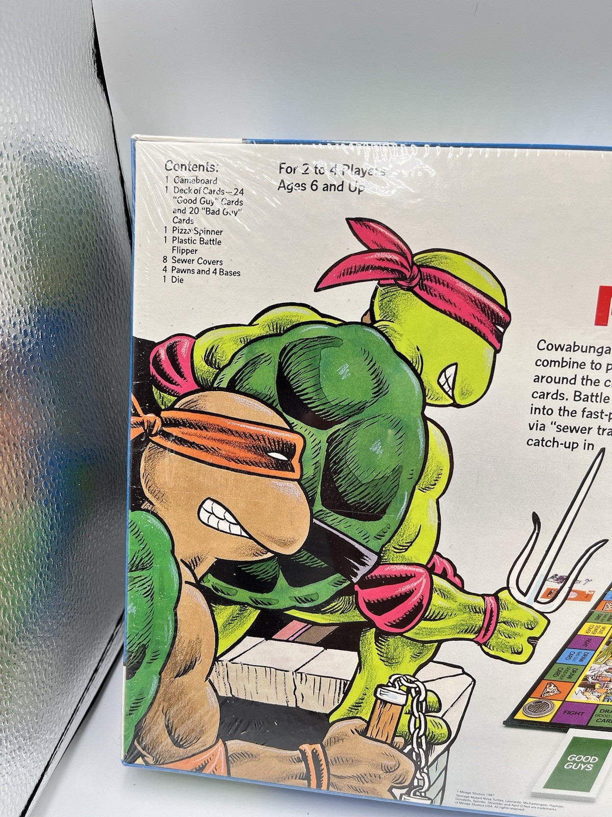 1987 TMNT Teenage Mutant Ninja Turtles Pizza Power Board – SEALED MINT Condition