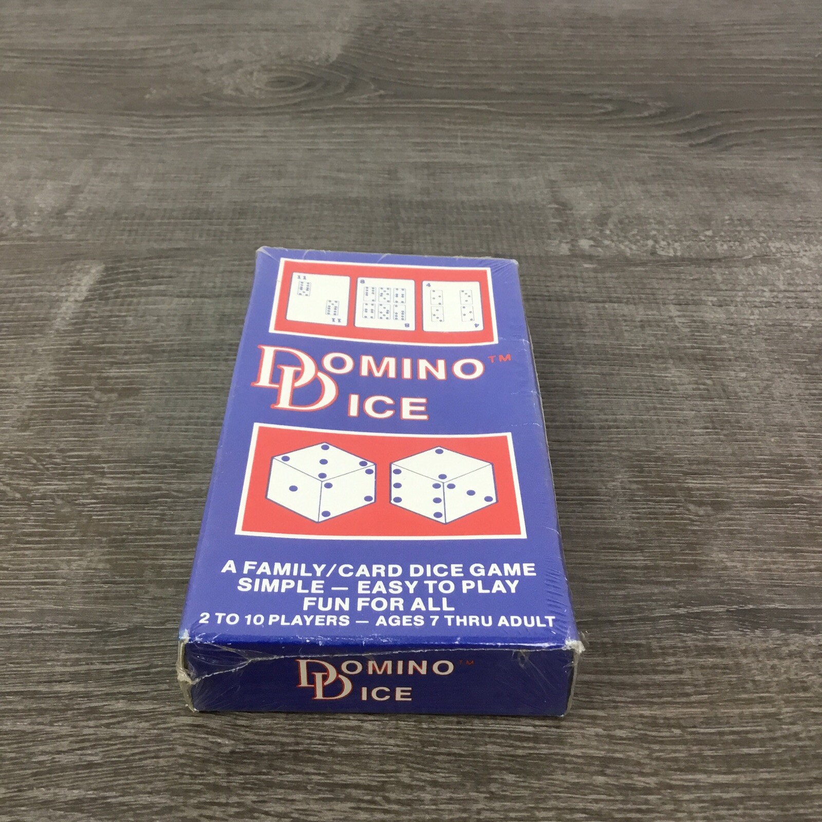 Domino Dice Card Game by Universal Games 54 Cards, 2 Dice, Chips 1981 Sealed