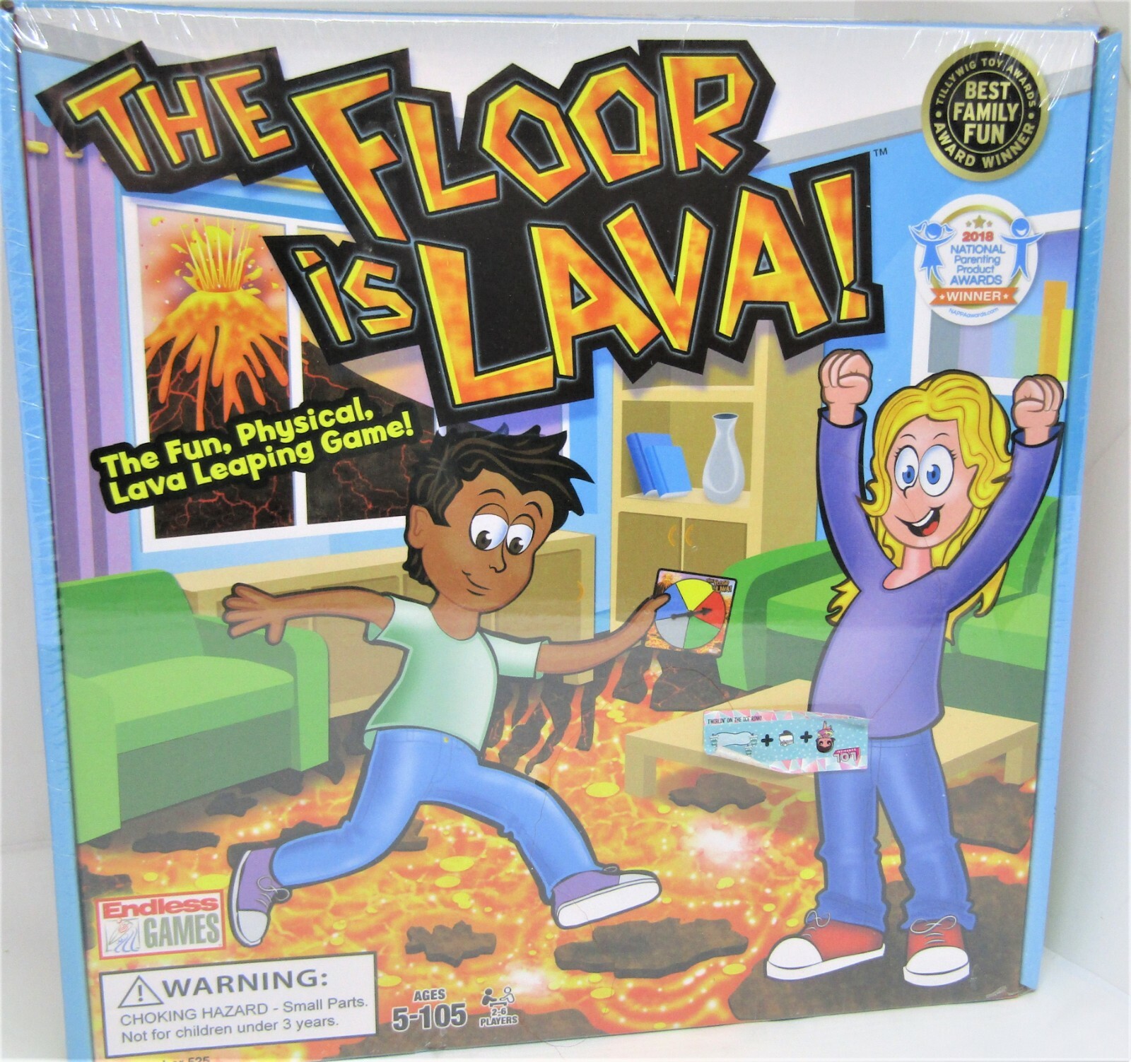 Endless Games, “The Floor is Lava”, Interactive Board Game. NIB.