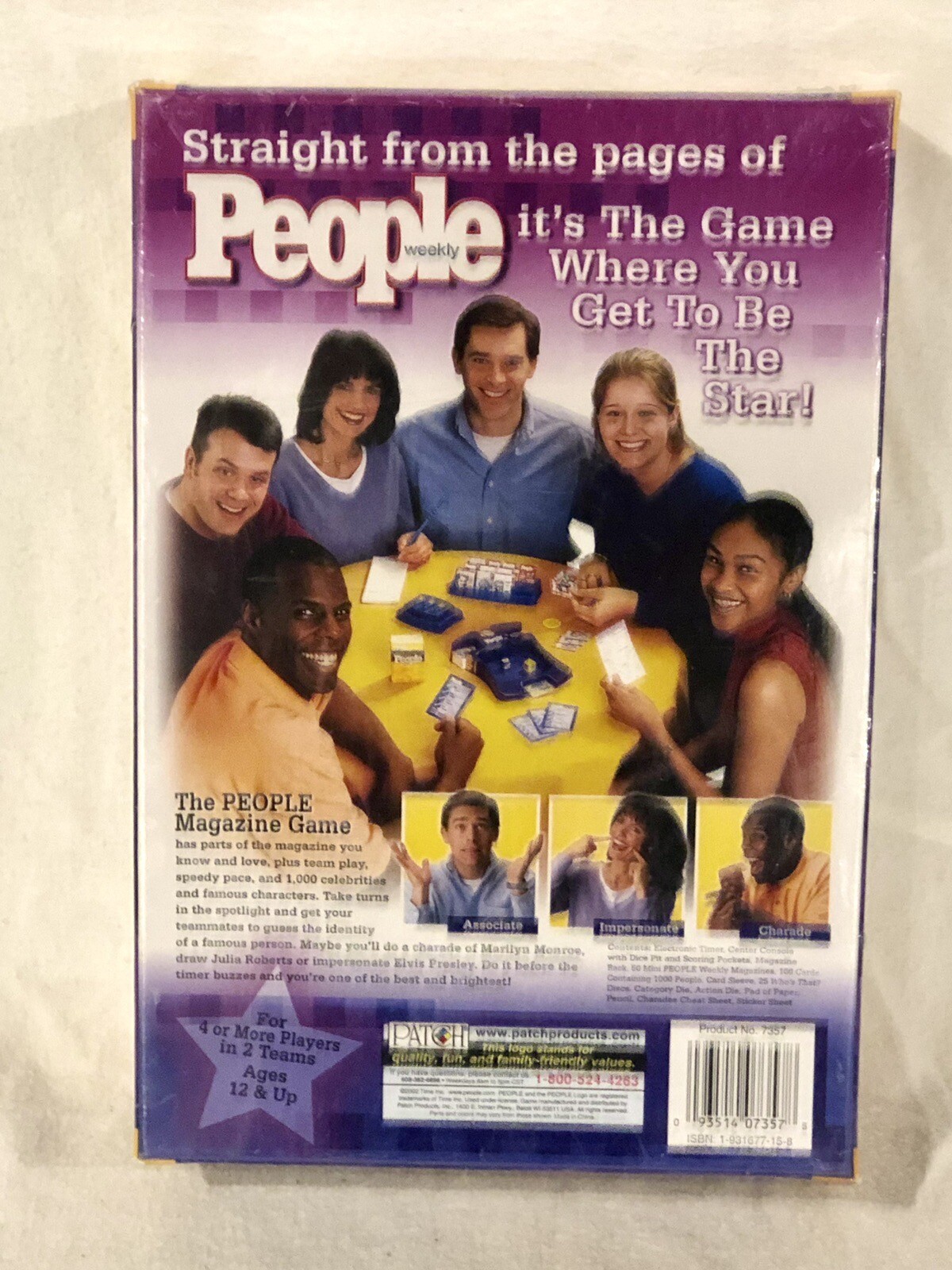 People Magazine Weekly Board Game Ages 12 Years & Up 2002 Brand NEW Sealed.