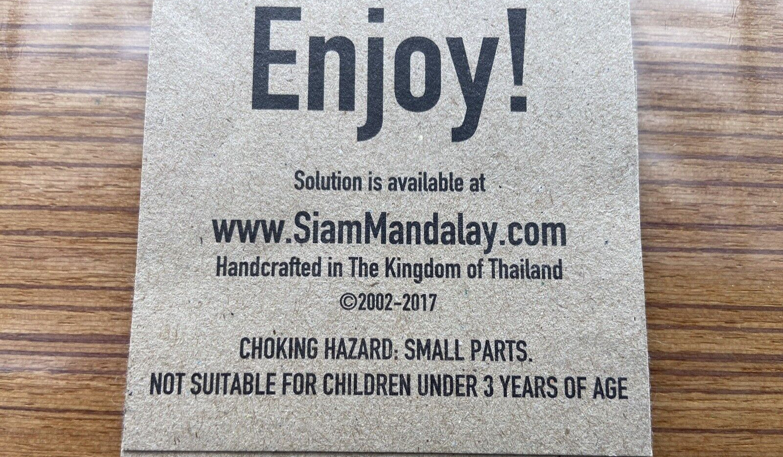 New Siam Mandalay Wooden Checker Game Mini Travel Board Hand Crafted In Thailand