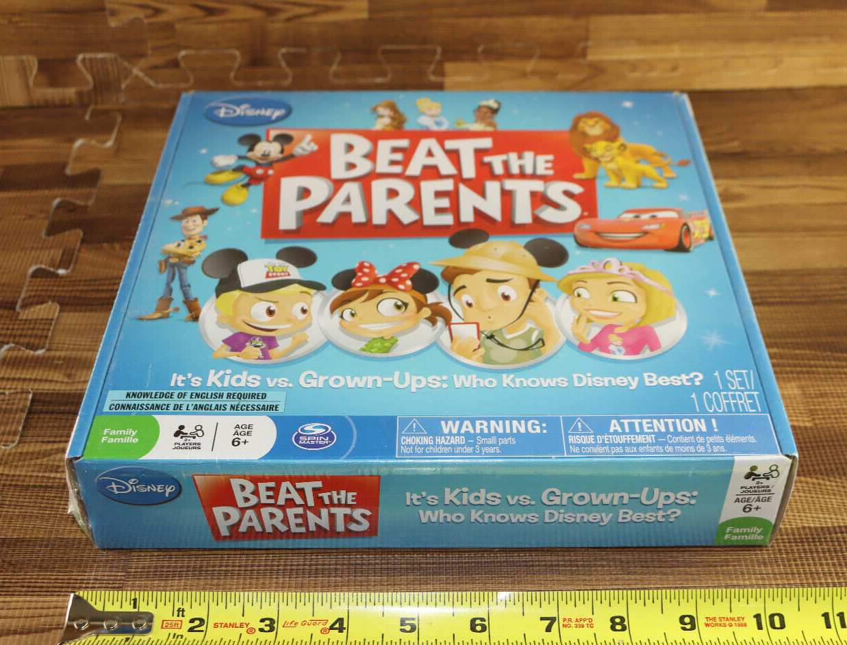 Disney Beat the Parents Kids vs. Grown Ups Who Knows Disney Best? Game SEALED