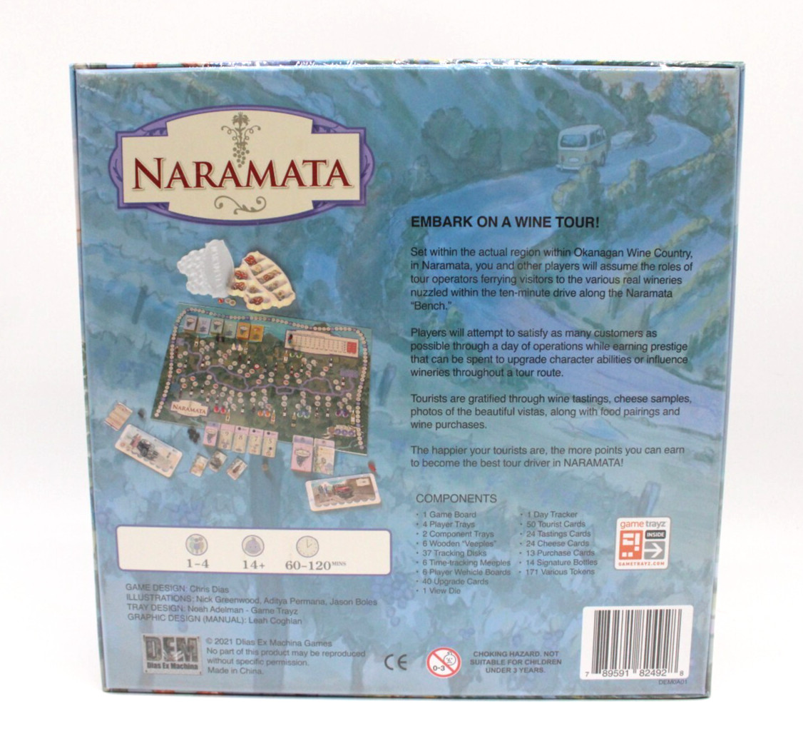Naramata A Game of Wine and Tourism Board Game Dlias Ex Machina Factory Sealed
