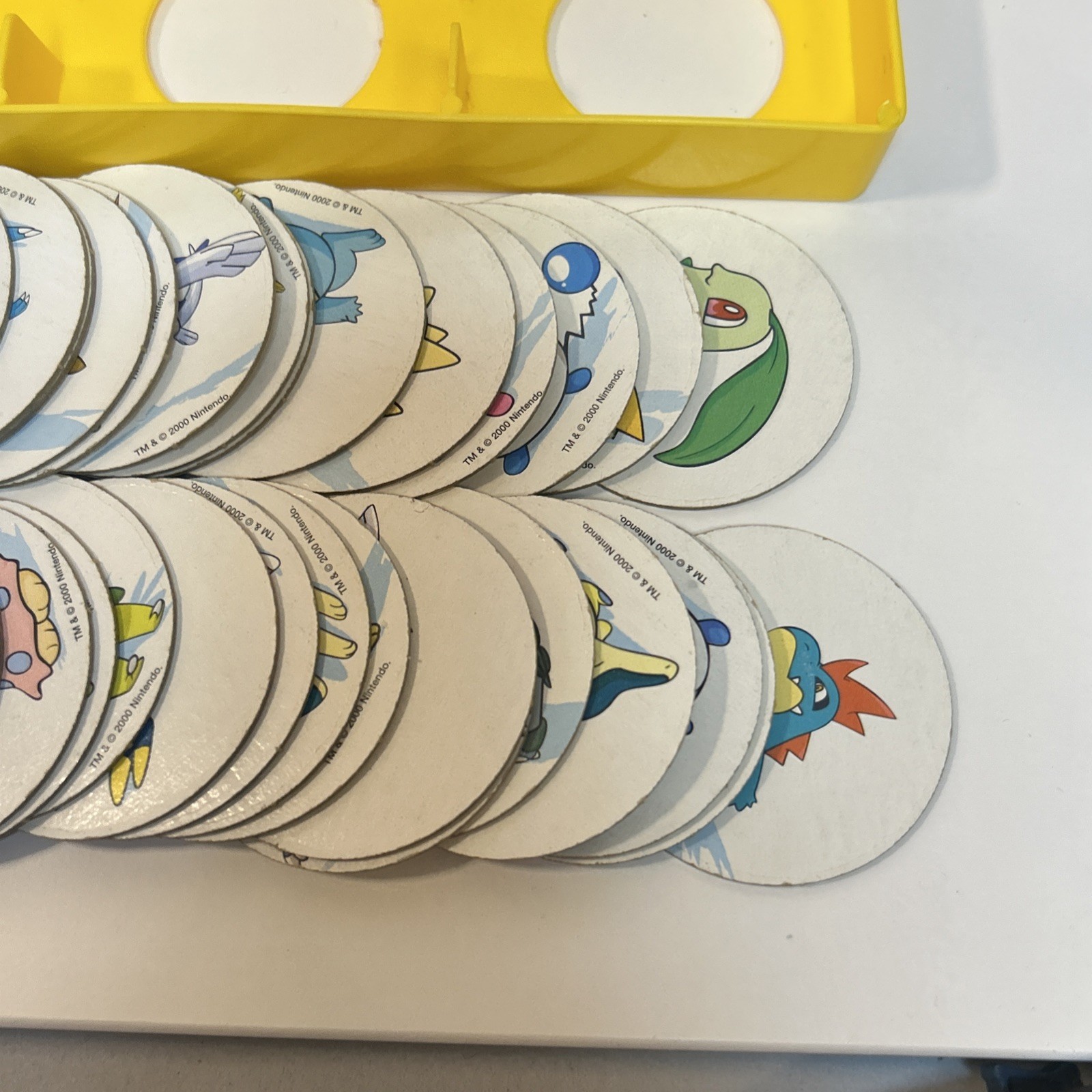 Vintage Hasbro Pokemon Memory Game Gold & Silver Edition Complete 48 Rough Box