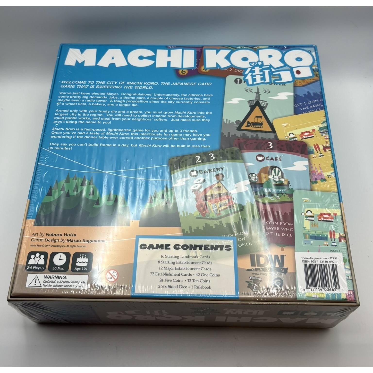 Machi Koro Card Game IDW Pandasaurus Masao Suganuma New Sealed 2-4 Players