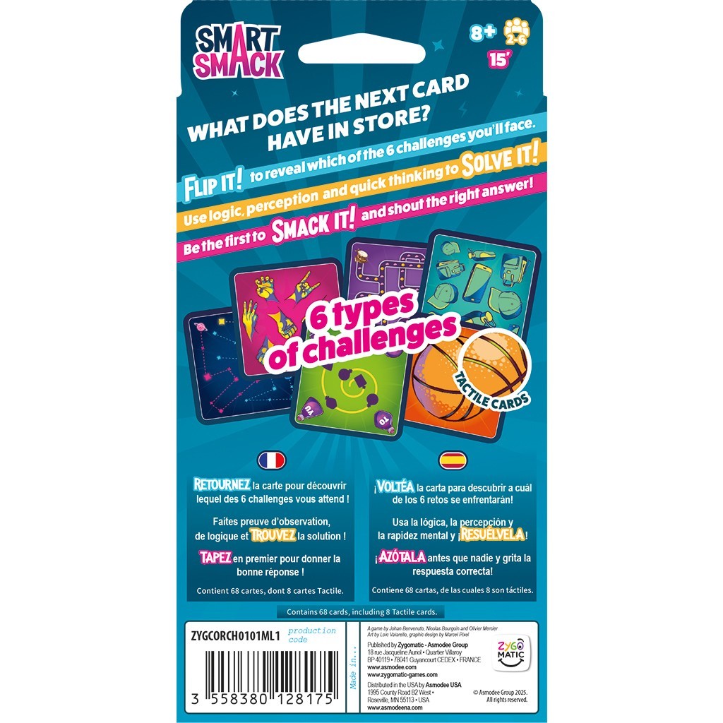 Smart Smack Family Card Game Zygomatic Fast Quick ZYGCORCH0101ML1