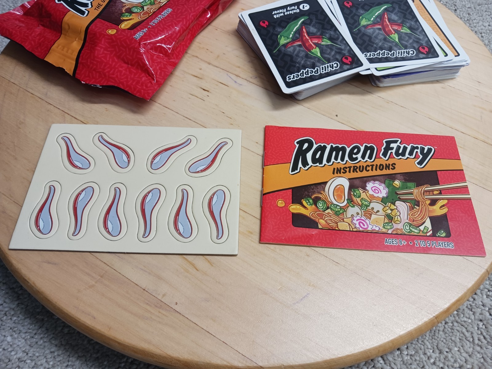 Ramen Fury Card Game Ages 8 & UP 2 to 5 Players Strategy FUN Complete