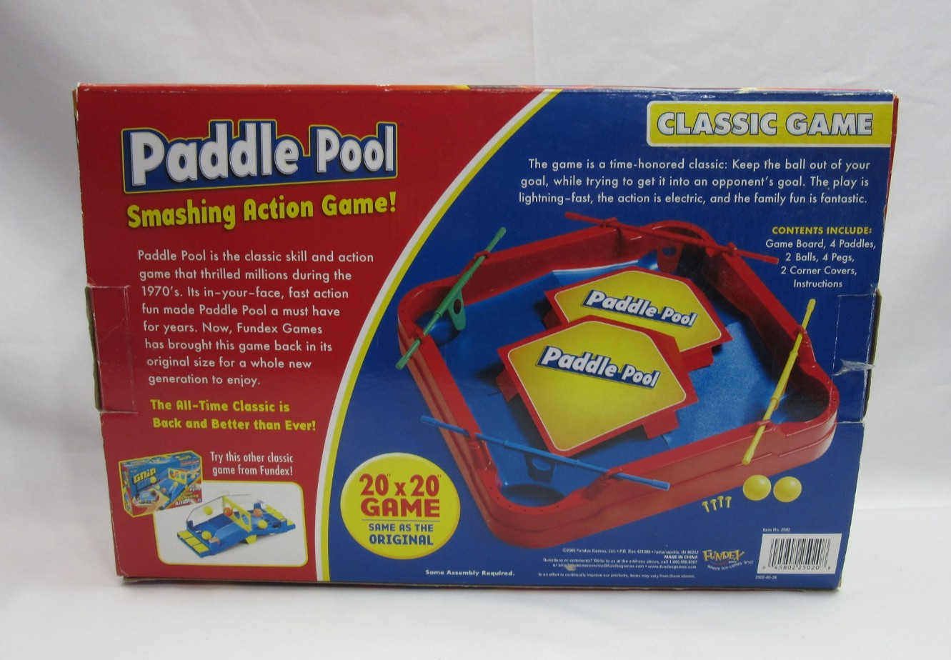 Vintage 2005 Fundex Paddle Pool Classic Game 2 to 4 Players