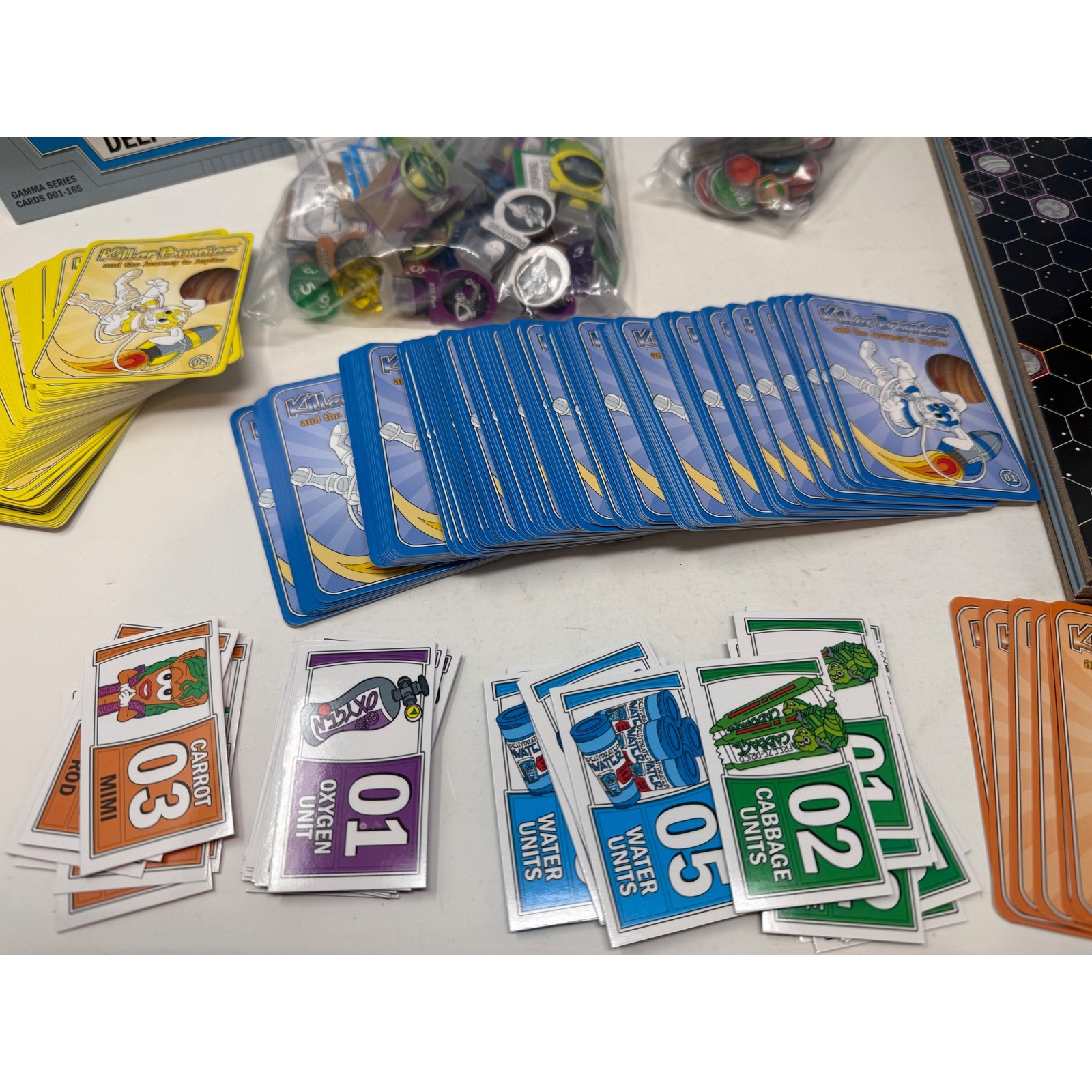 Killer Bunnies Journey to Jupiter Deep Blue Starter Solar Yellow Laser Red Decks
