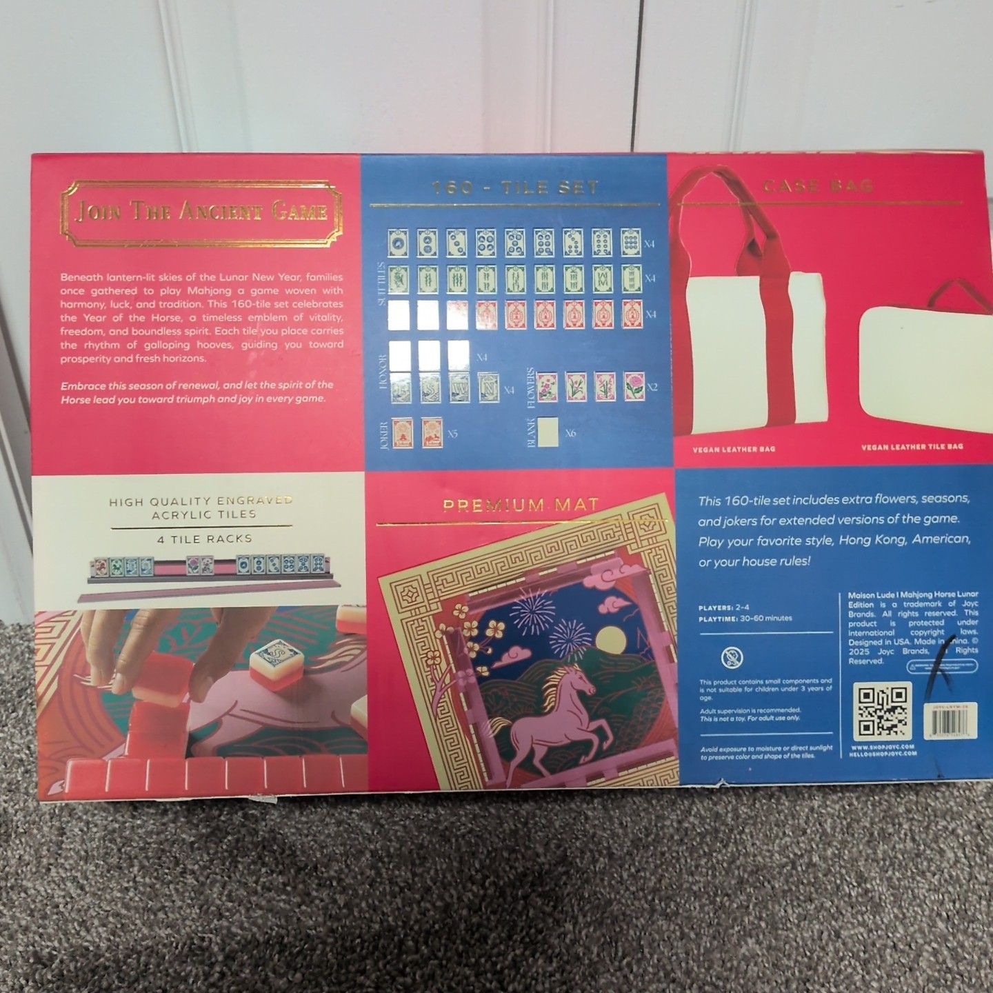 Deluxe Maison Lude Mahjong Horse Lunar Year Edition Starter Kit New