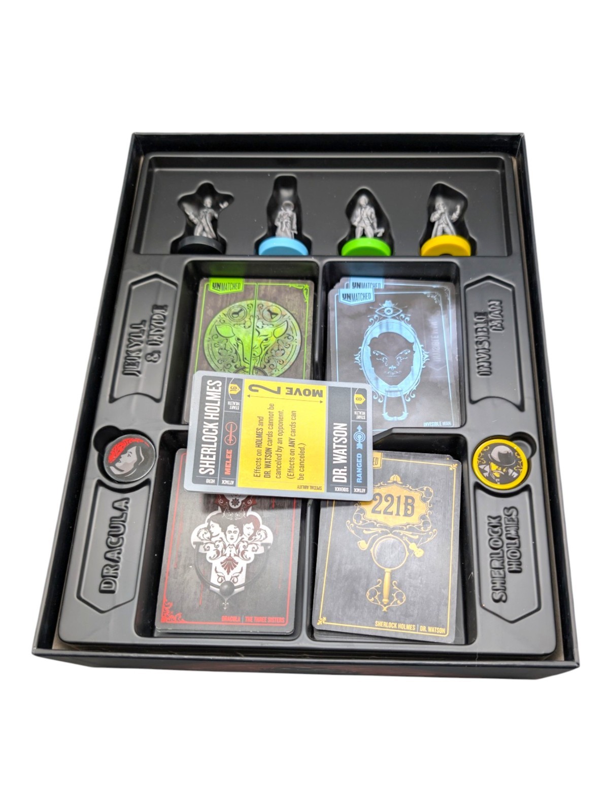 Unmatched Cobble Fog Game Dracula Sherlock Holmes Jekyll Hyde Invisible Man