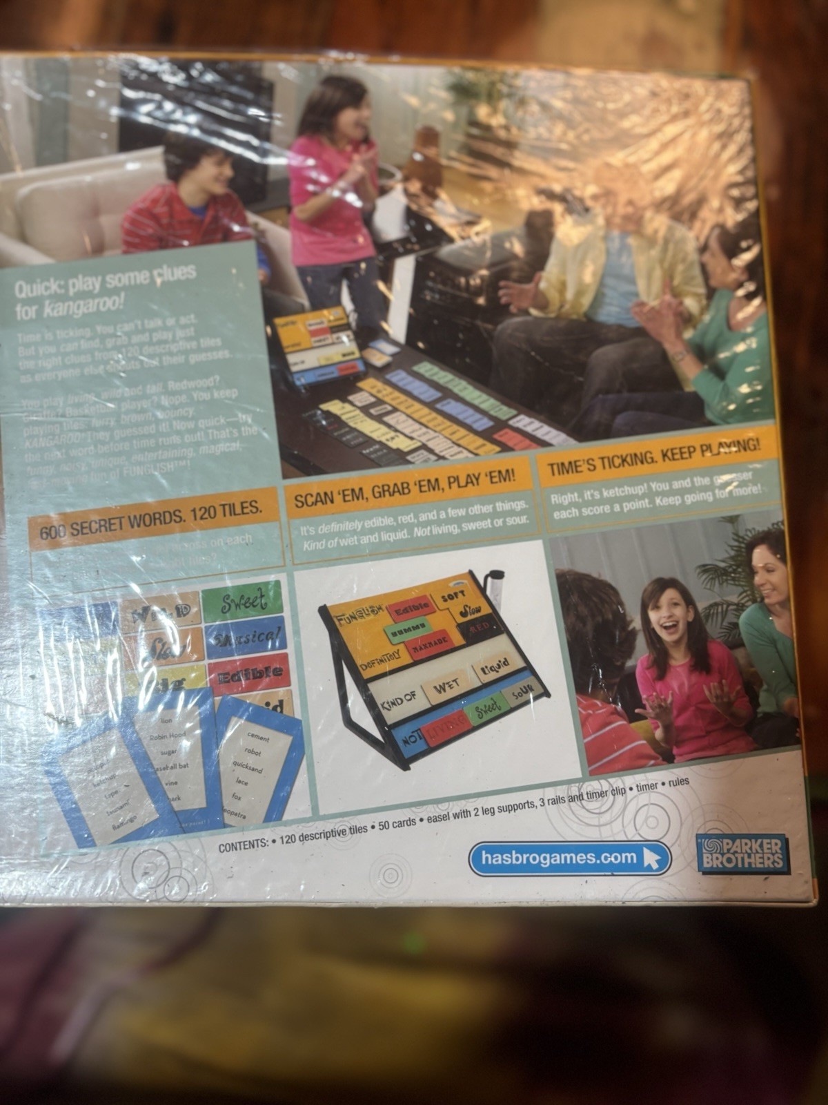Hasbro Funglish Family Word Game 2010 Ages 12+ Complete Board Game