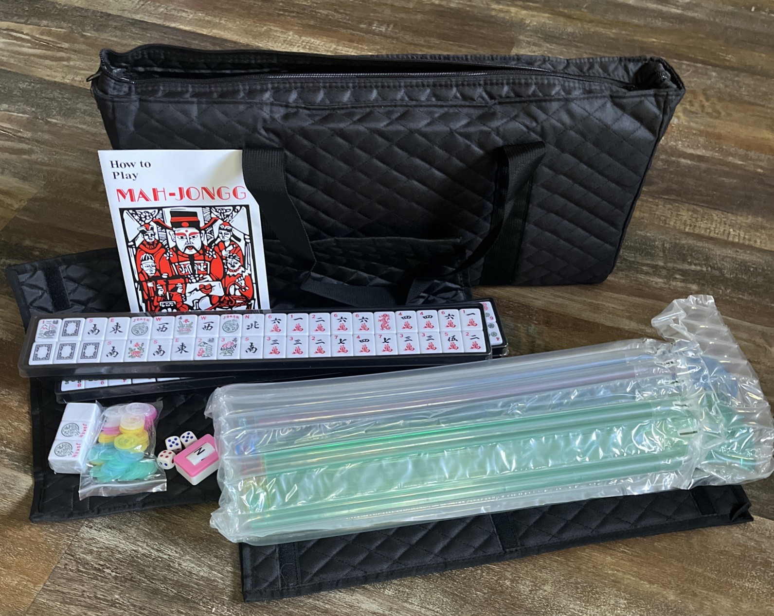 Mose Cafolo American Mahjong Set W/Carrying Case Black
