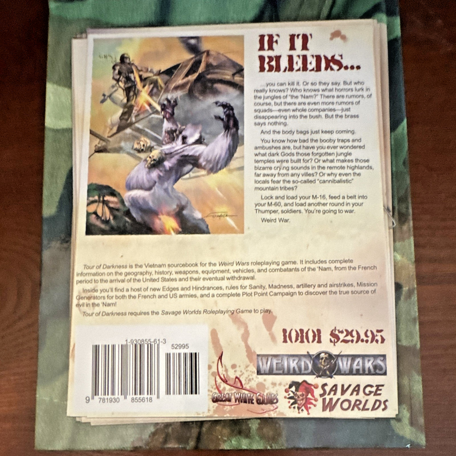 Savage Worlds Weird Wars: Tour of Darkness Hardcover RPG Sourcebook