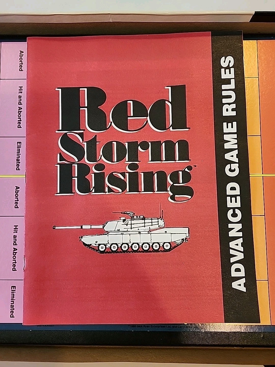 RED STORM RISING War Strategy Board Game Tom Clancy Complete 1989 READ