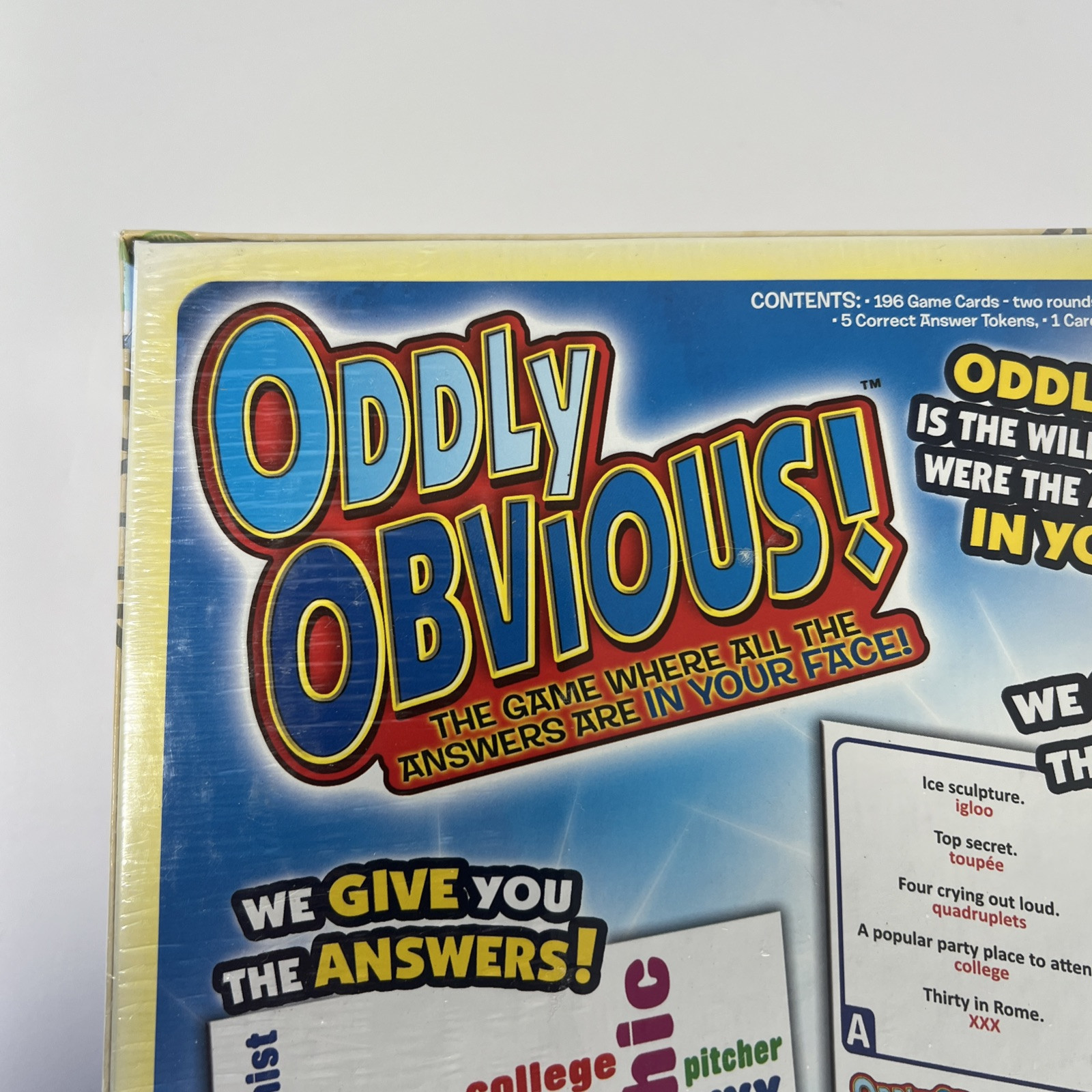 Oddly Obvious Endless Games Card Game Party Family Factory Sealed NEW
