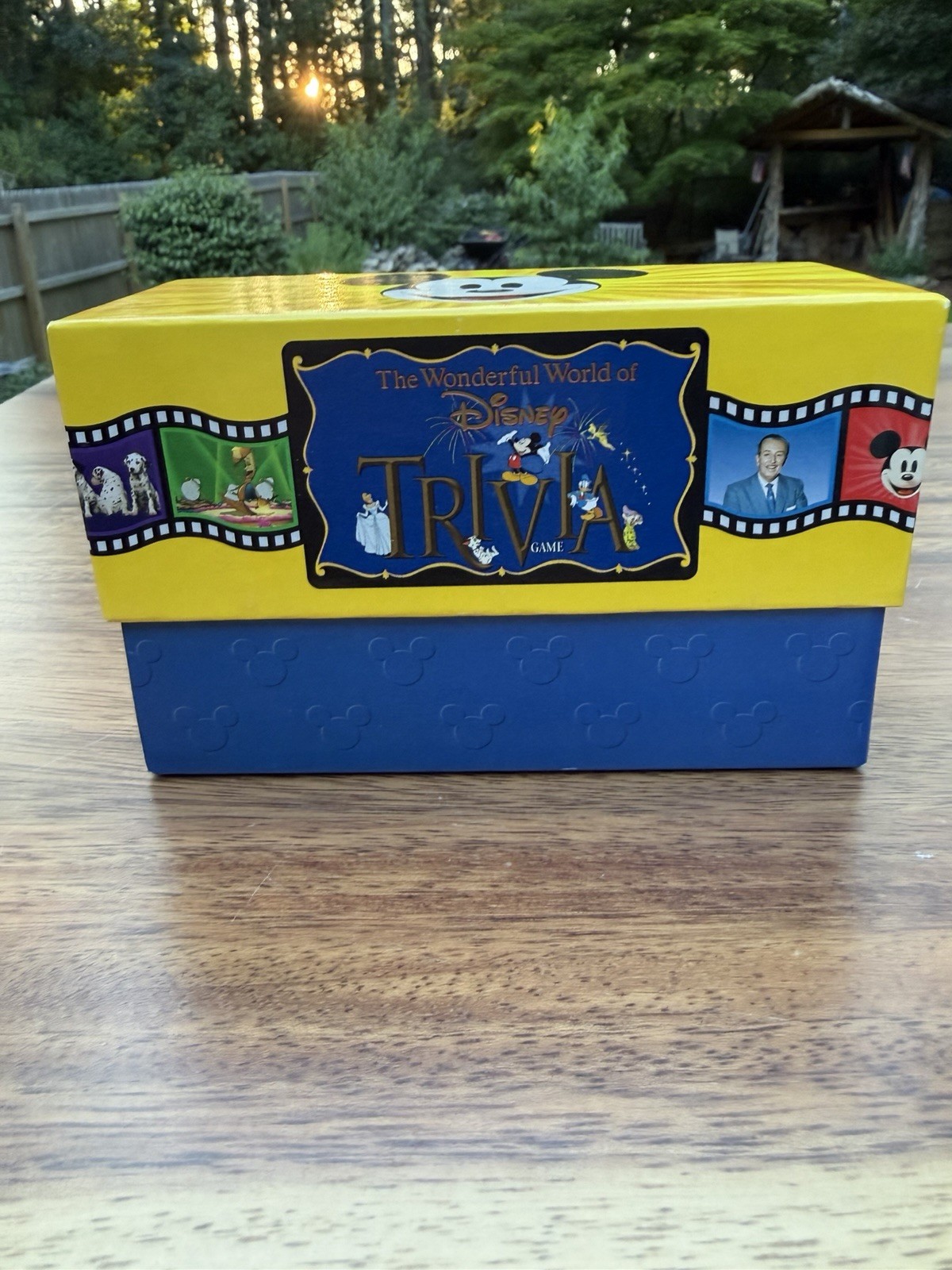 Disney Trivia Board Game Replacement Cards Box Case & 4 Category Guides 1997