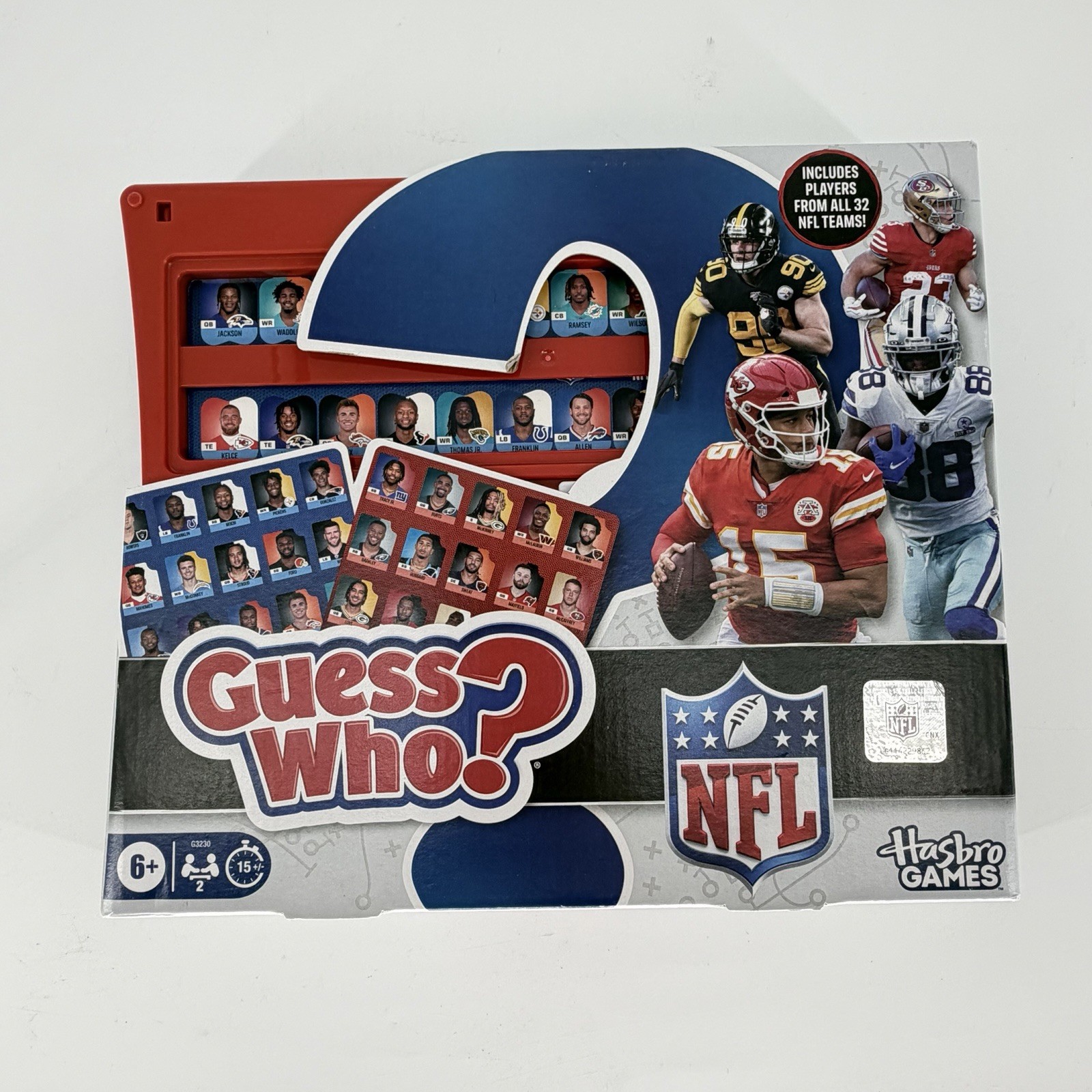 Hasbro Guess Who? NFL Edition Board Game New Complete Family Game Ages 6+