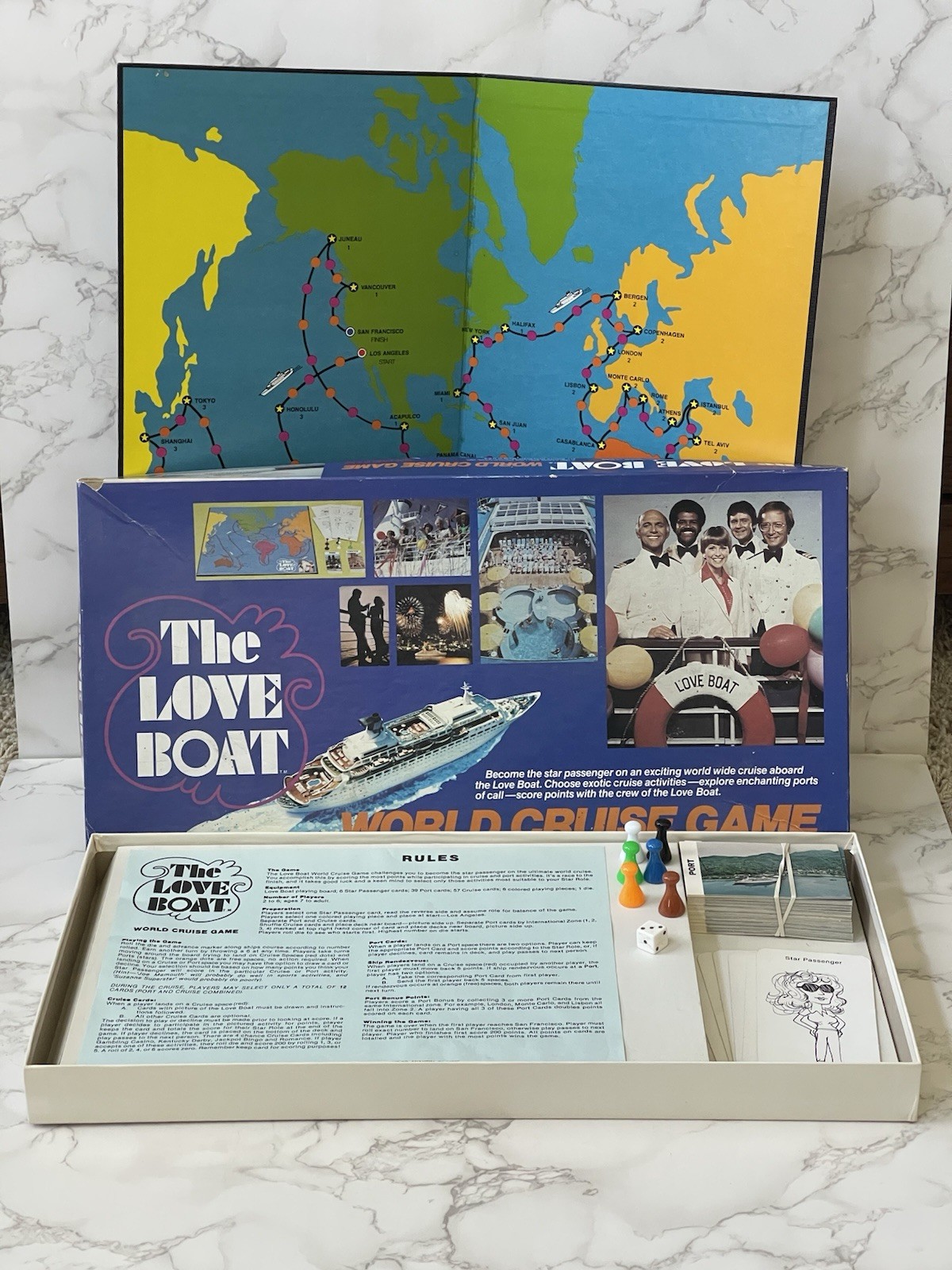 VTG 1980 The Love Boat World Cruise Board Game Complete